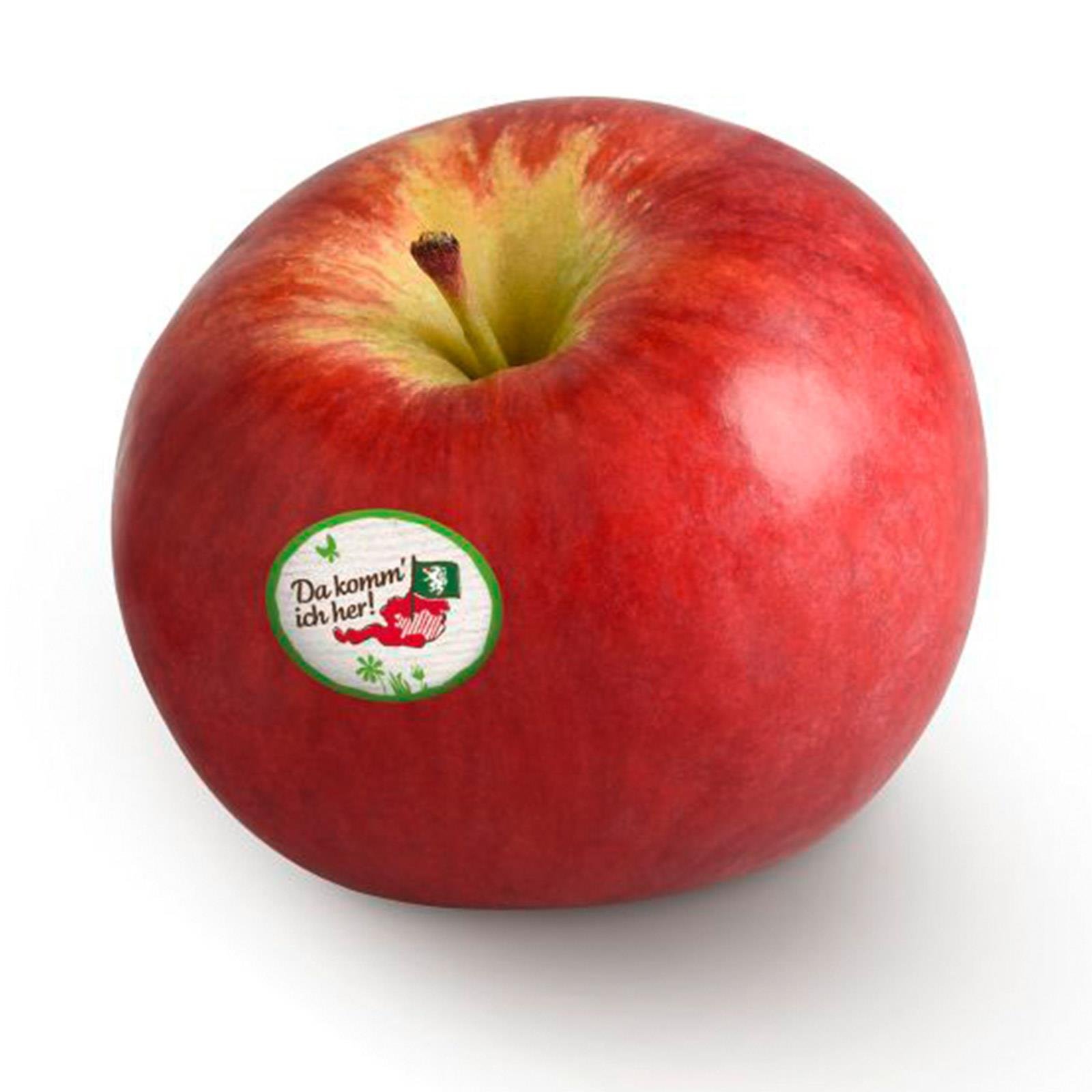Da komm ich her! Apfel 'Rubelit' gelegt