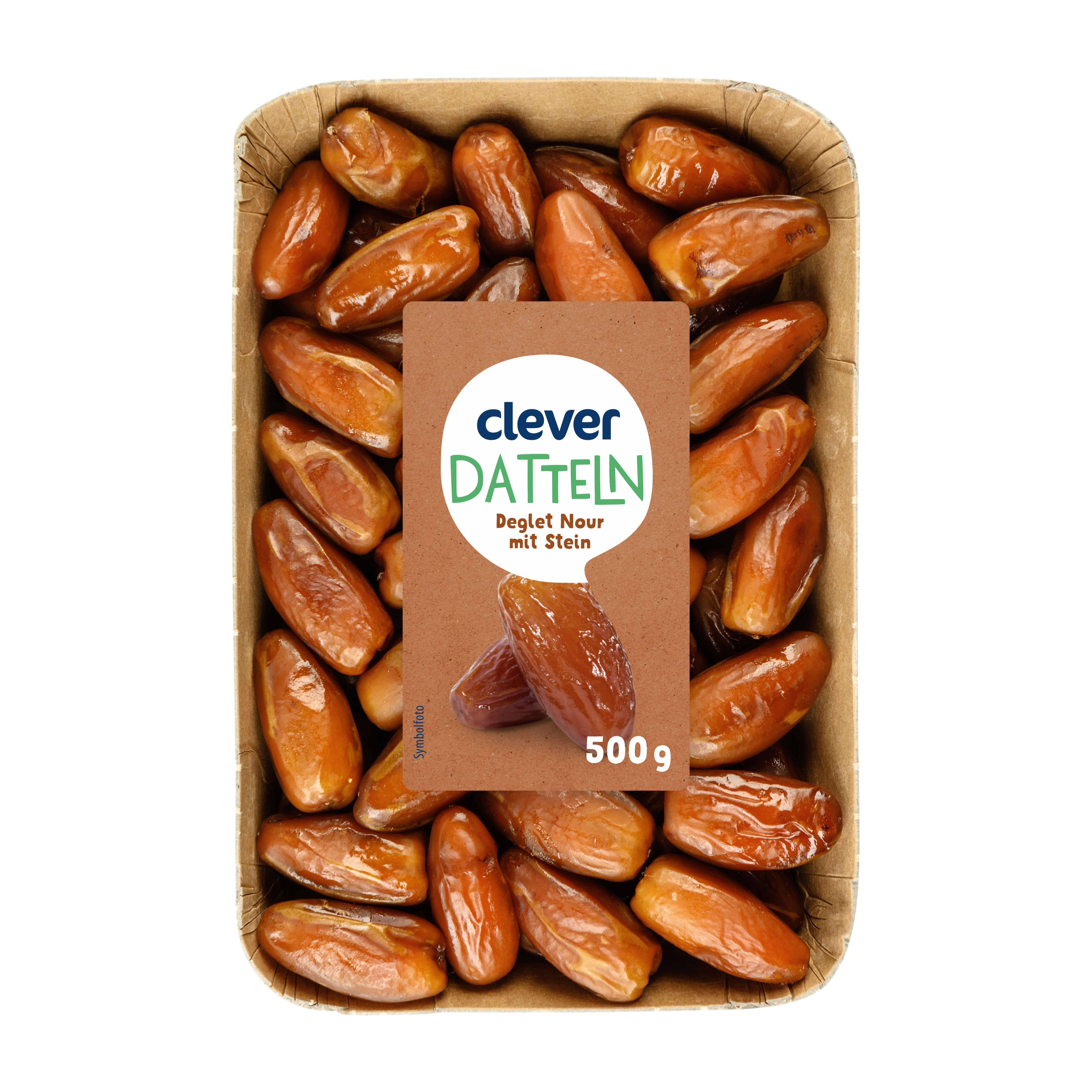 Clever Datteln Deglet Nour mit Stein