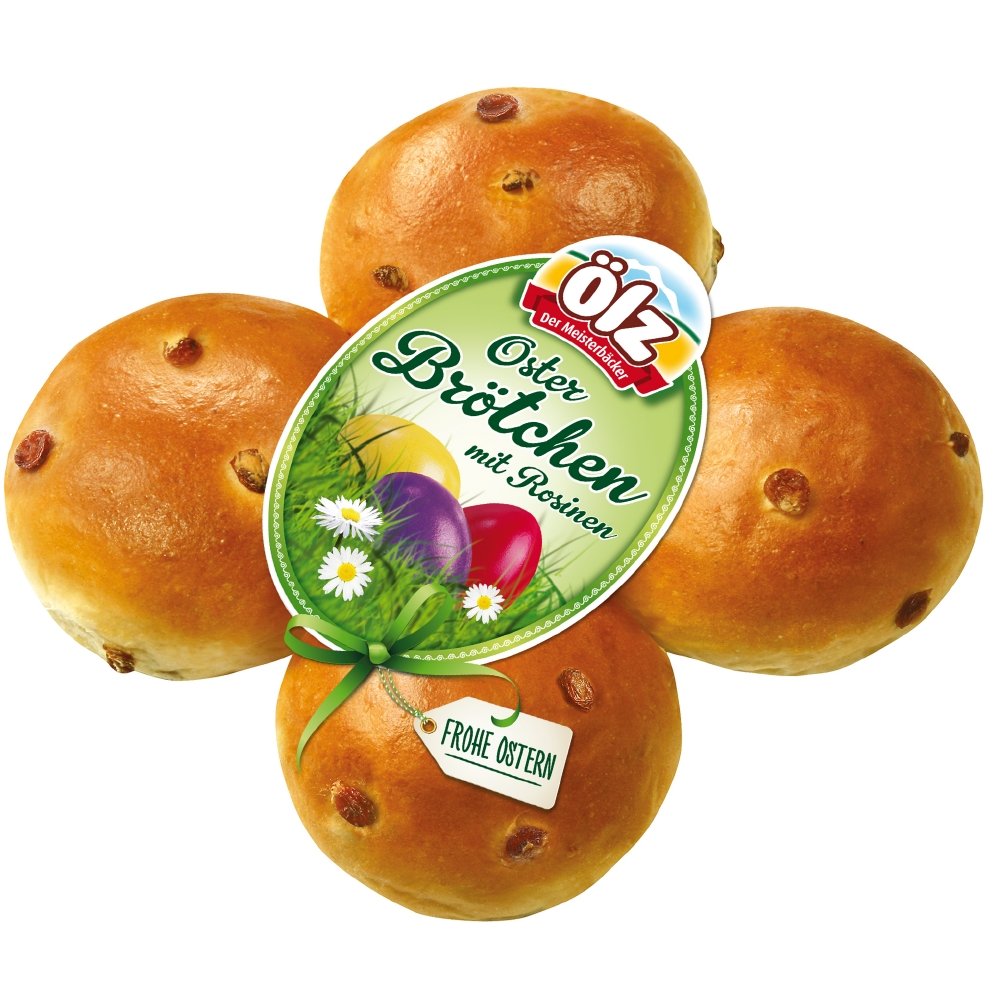 Ölz Oster Brötchen mit Rosinen