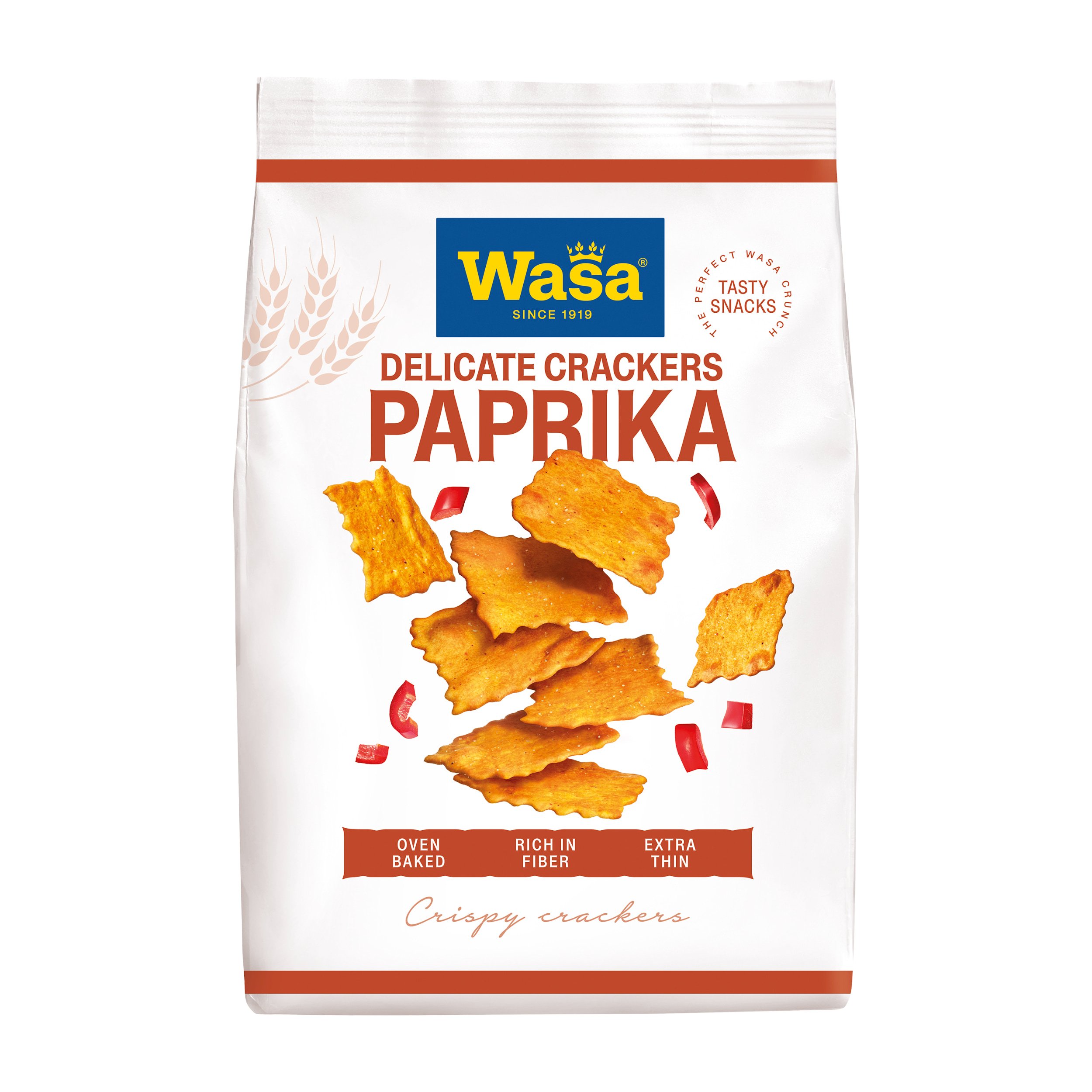 Wasa Tasty Snacks Paprika Crackers