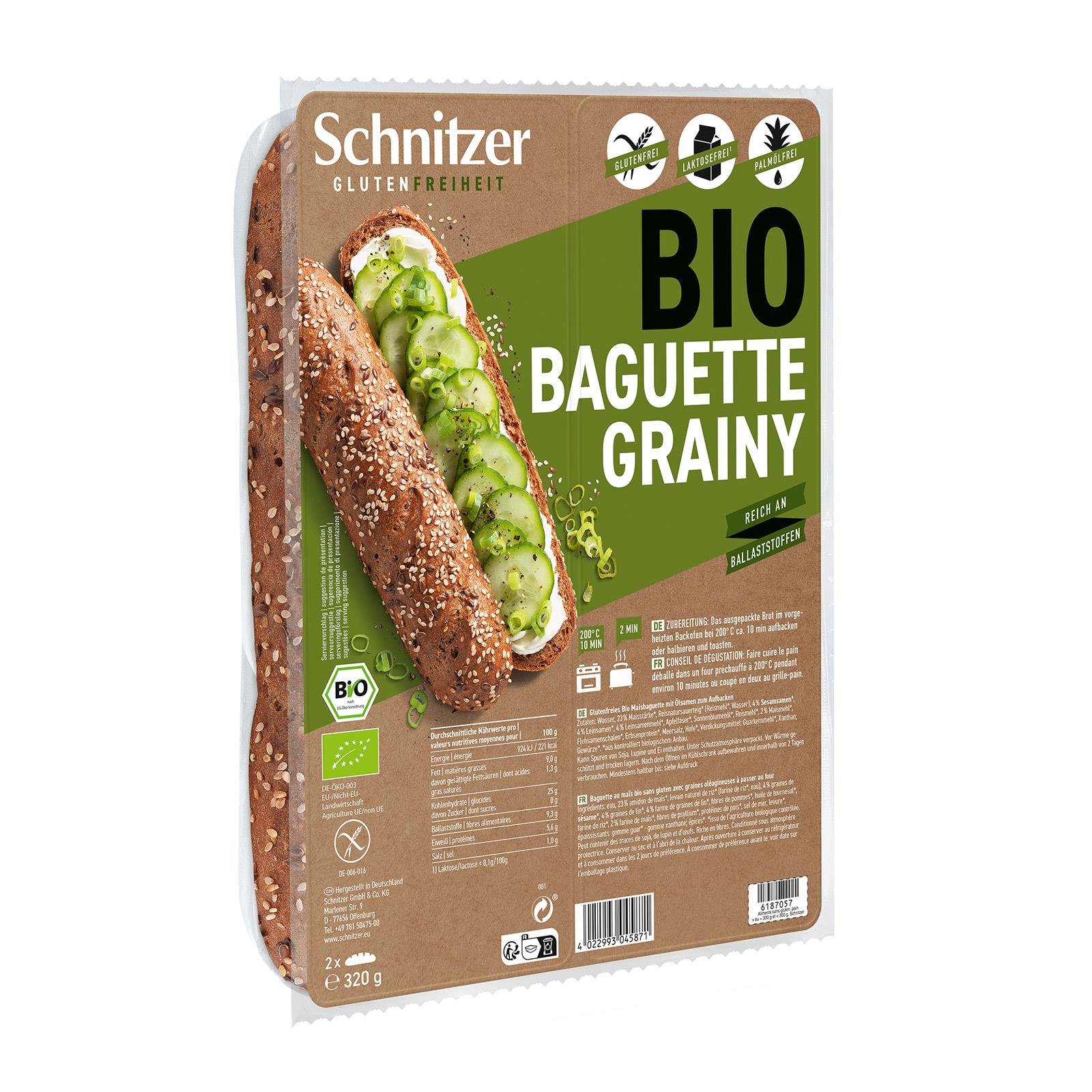 Schnitzer Baguette Grainy Doppelp. Glutenfrei