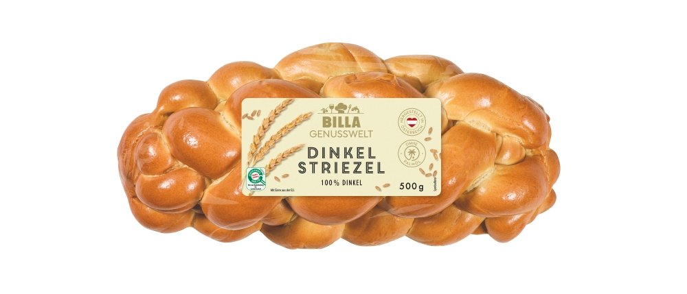 BILLA Genusswelt Dinkelstriezel