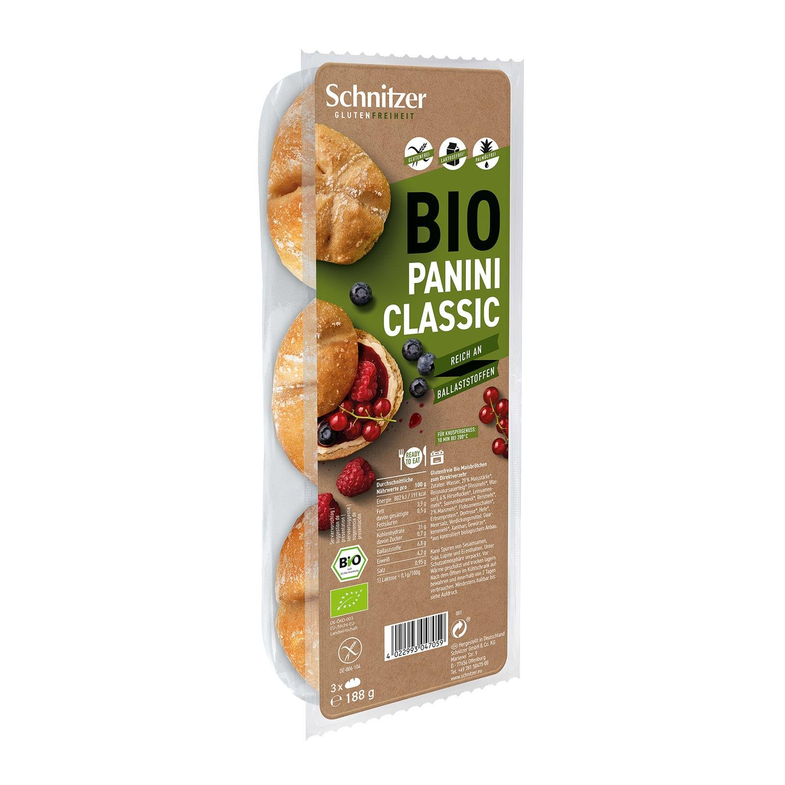 Schnitzer Bio Panini Classic Glutenfrei