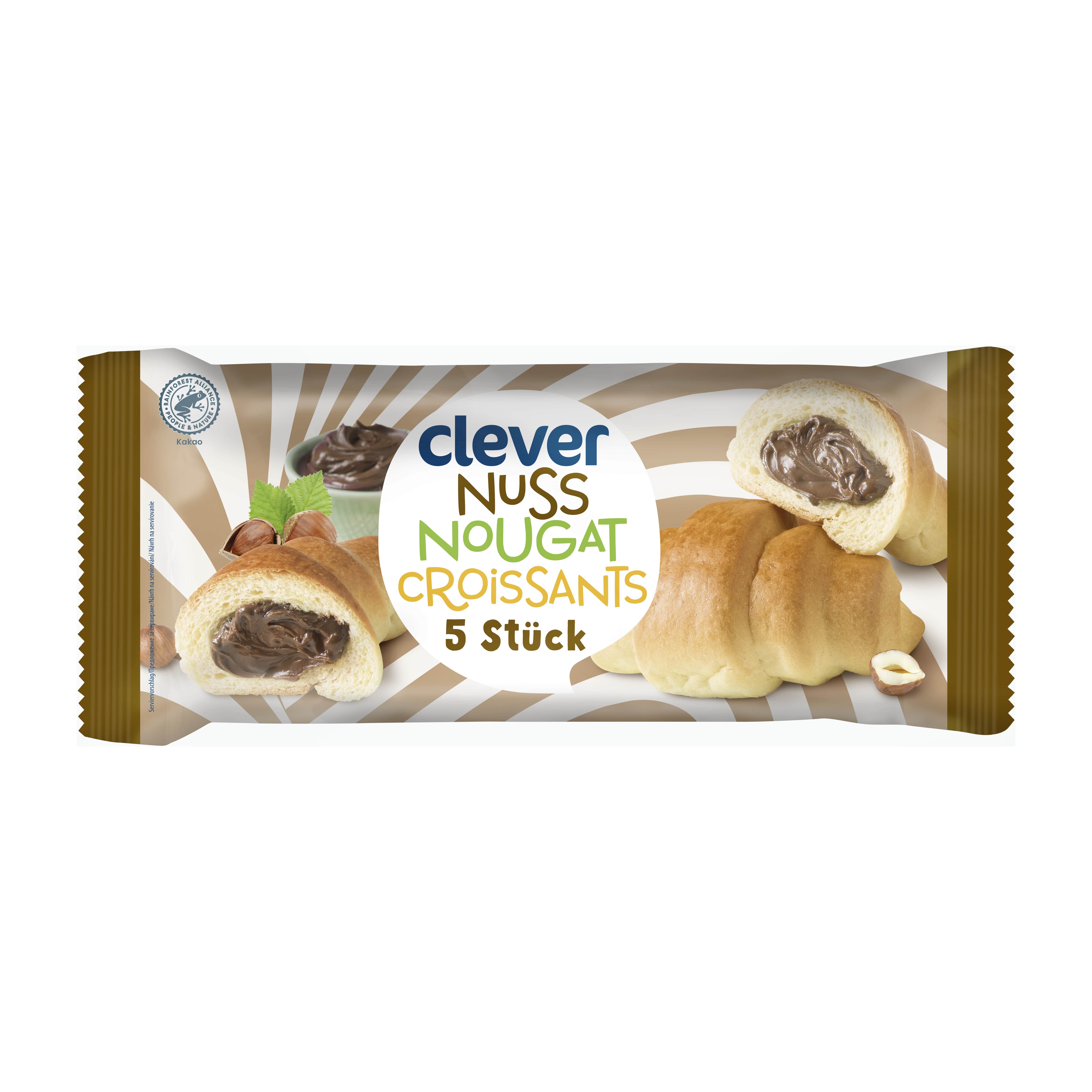 Clever Nuss Nougat Croissants