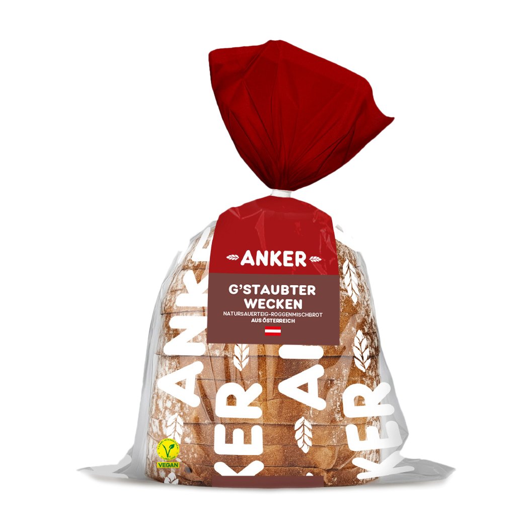 Anker G'staubter Wecken geschnitten