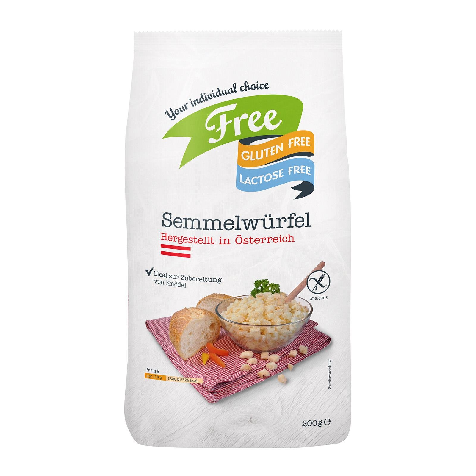 Free Semmelwürfel glutenfrei