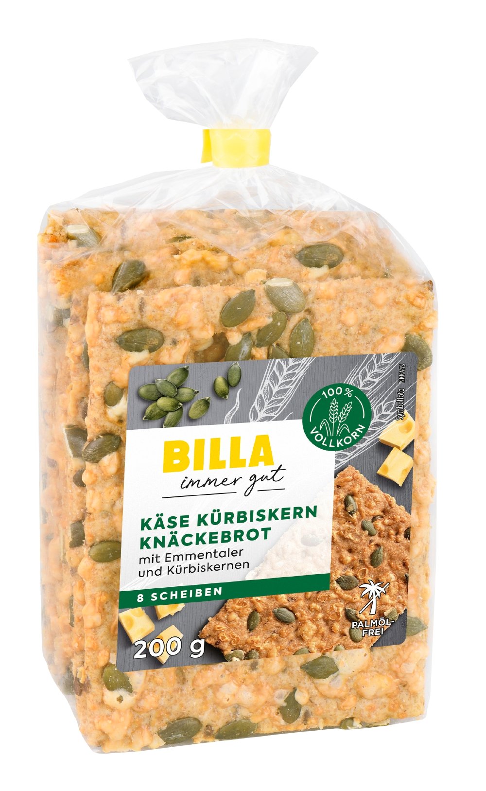 BILLA Knäckebrot Käse Kürbiskern