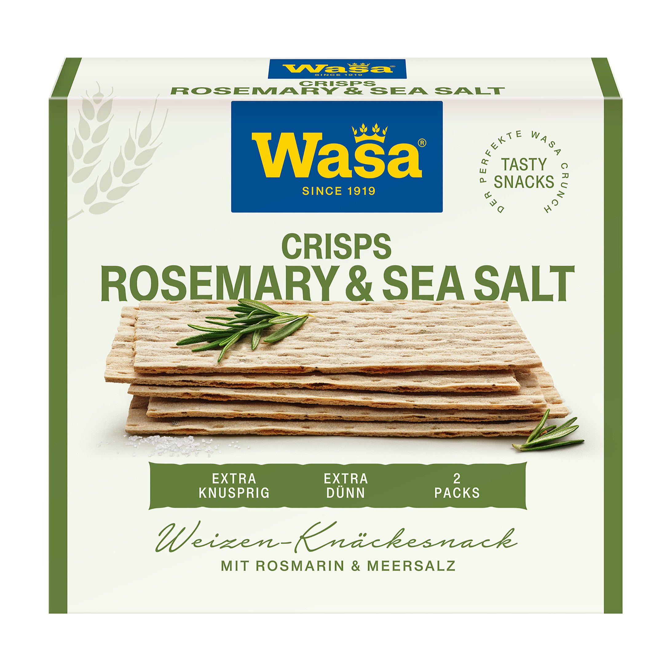 Wasa Tasty Snacks Rosmarin & Meersalz Crisps