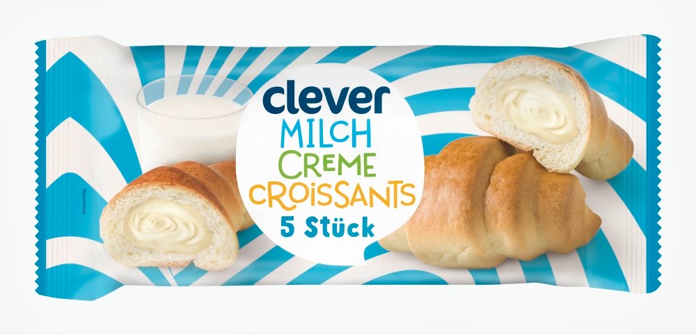 Clever Milchcreme Croissants