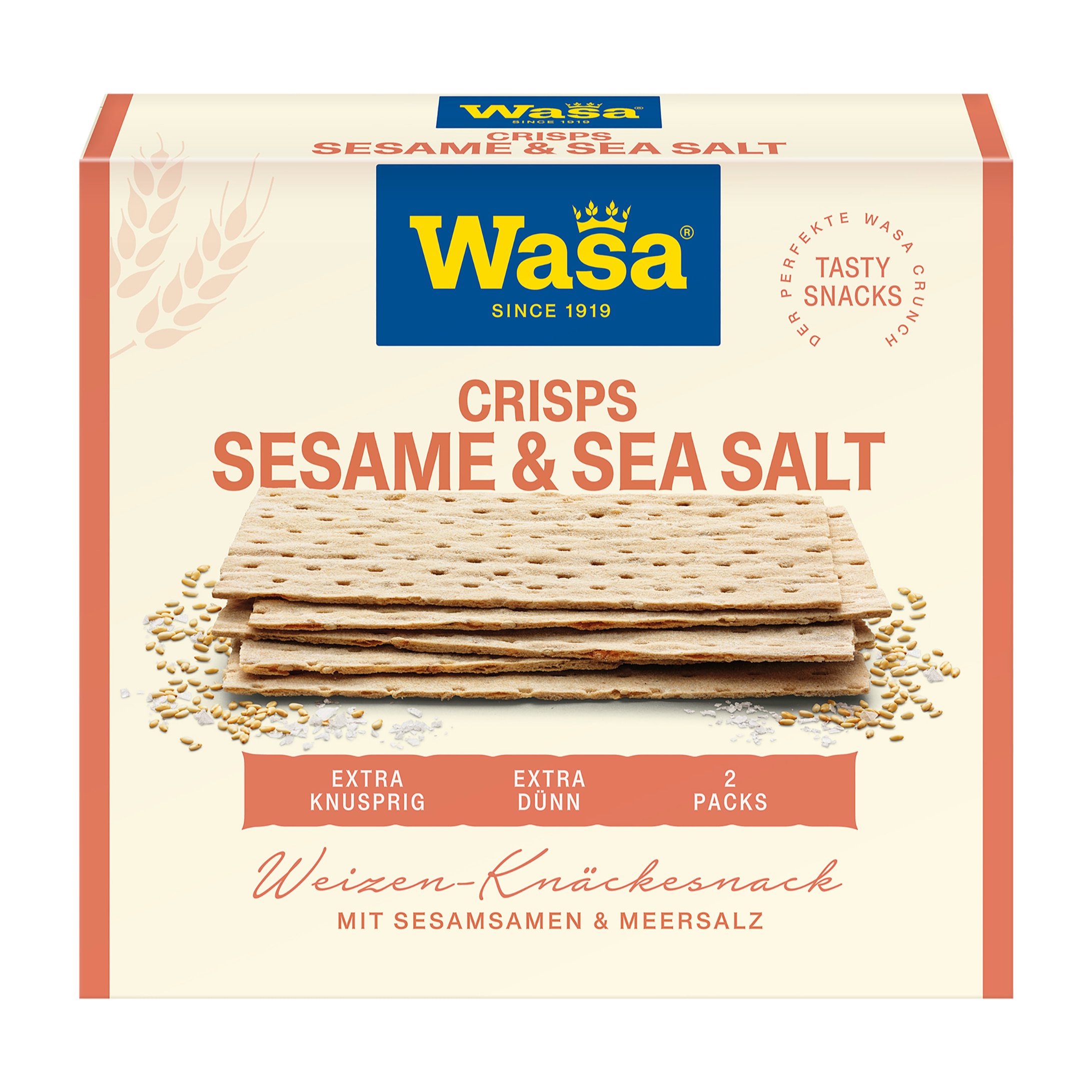 Wasa Tasty Snacks Sesam & Meersalz Crisps