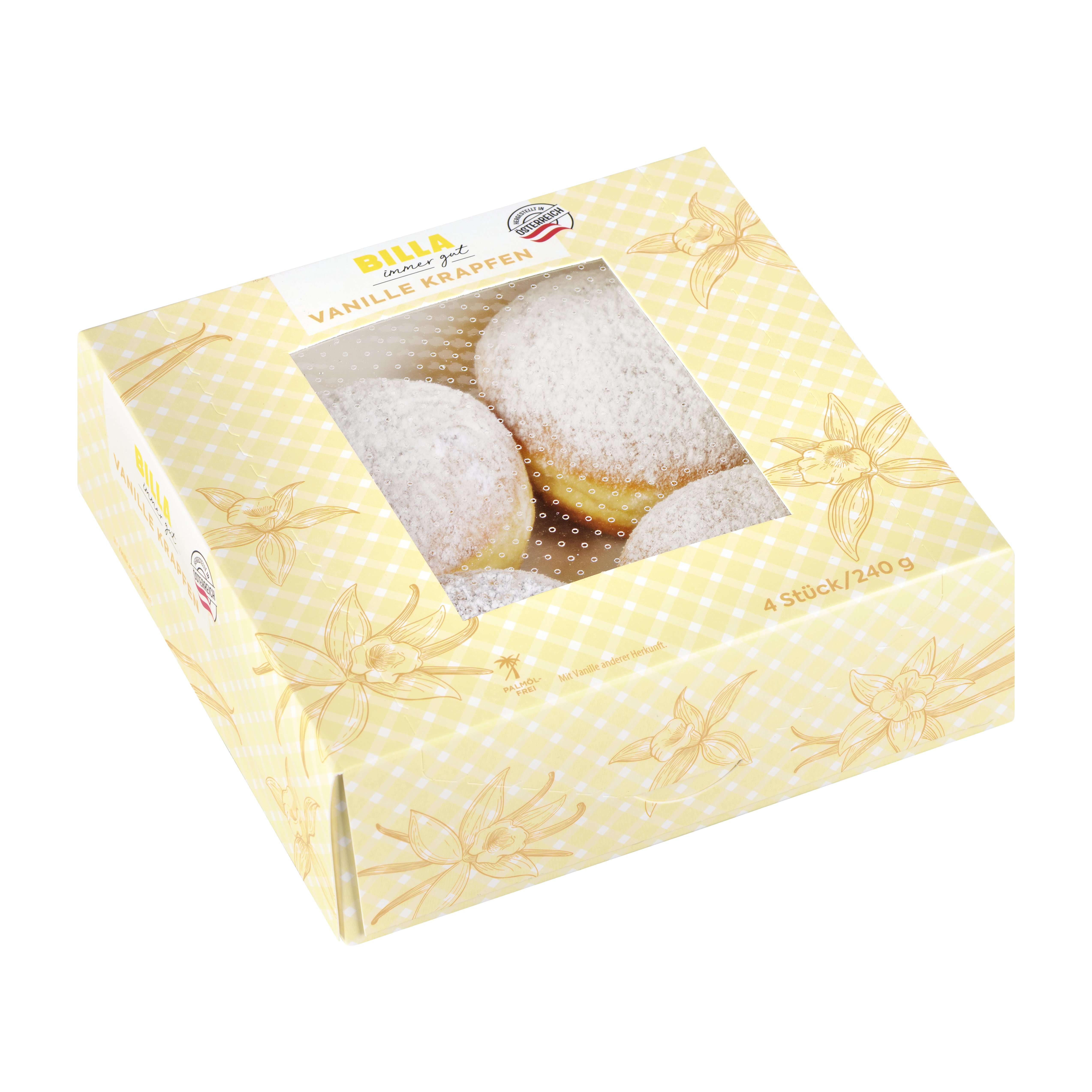 BILLA Vanillekrapfen 4er