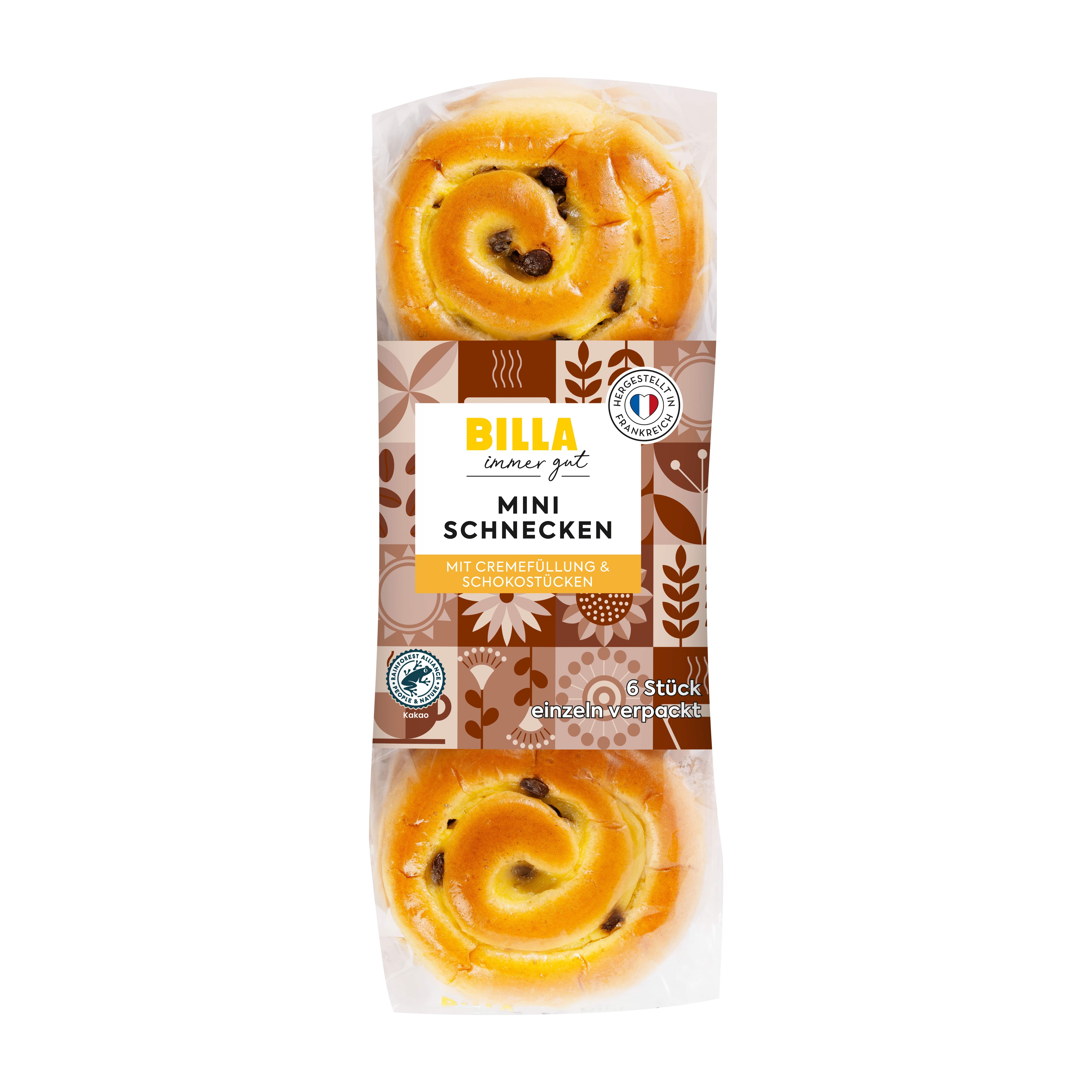 BILLA immer gut Mini Schnecken