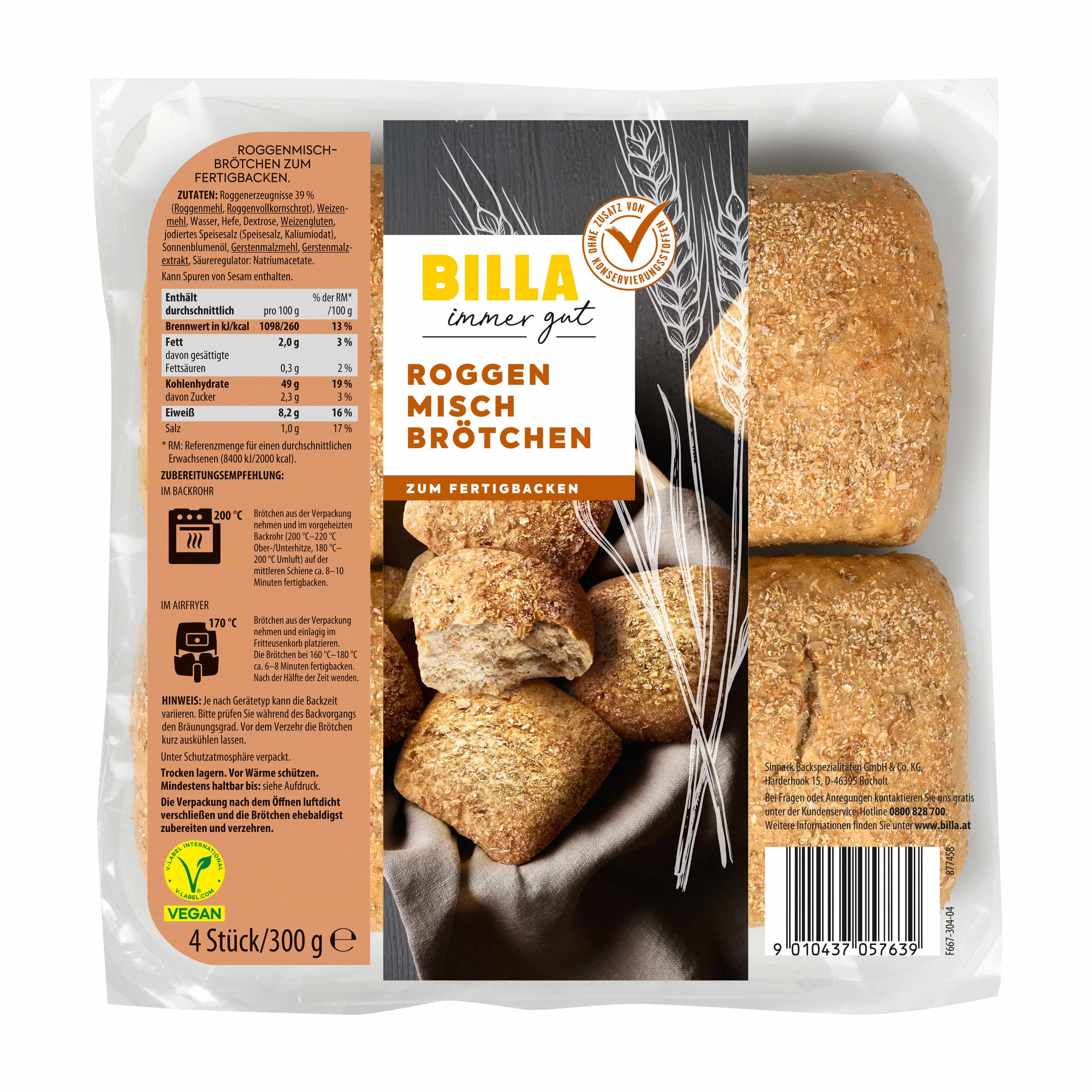 BILLA Rogenbrötchen