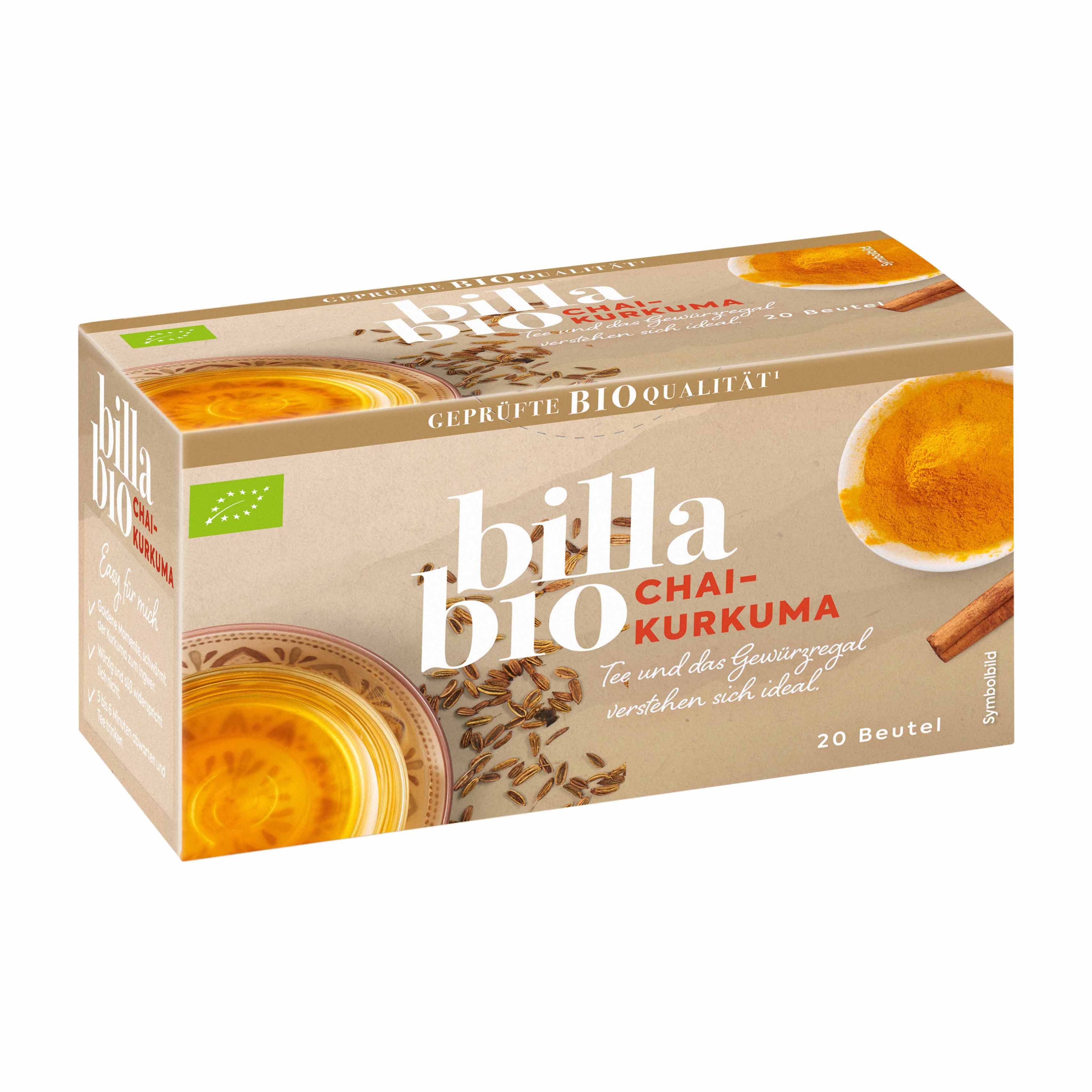 BILLA Bio Chai-Kurkuma Tee
