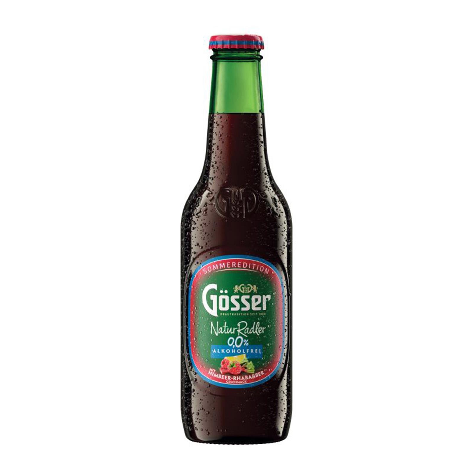 Gösser Naturradler Himbeere-Rhabarber Alkoholfrei