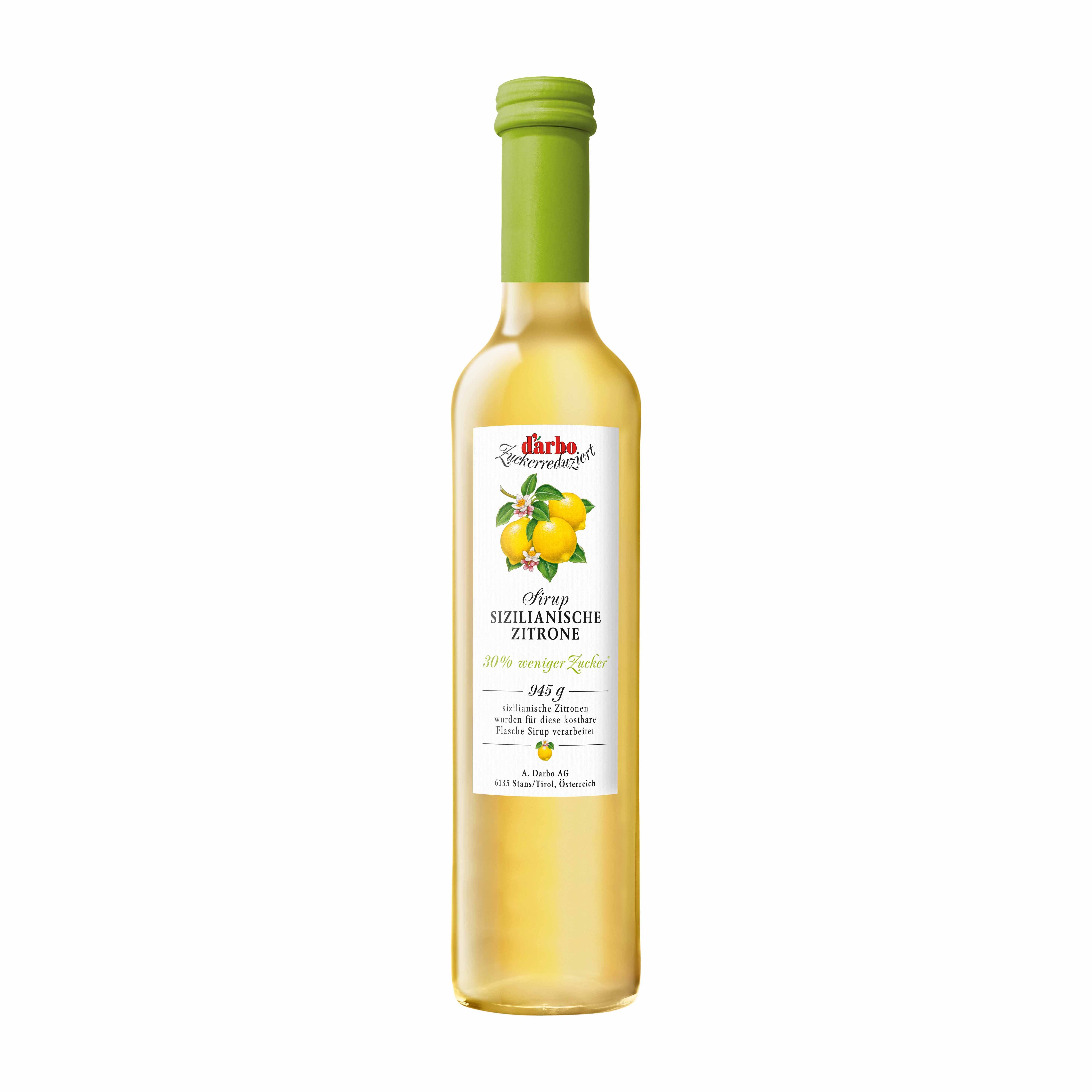 Darbo Sirup Sizilianische Zitrone - weniger Zucker