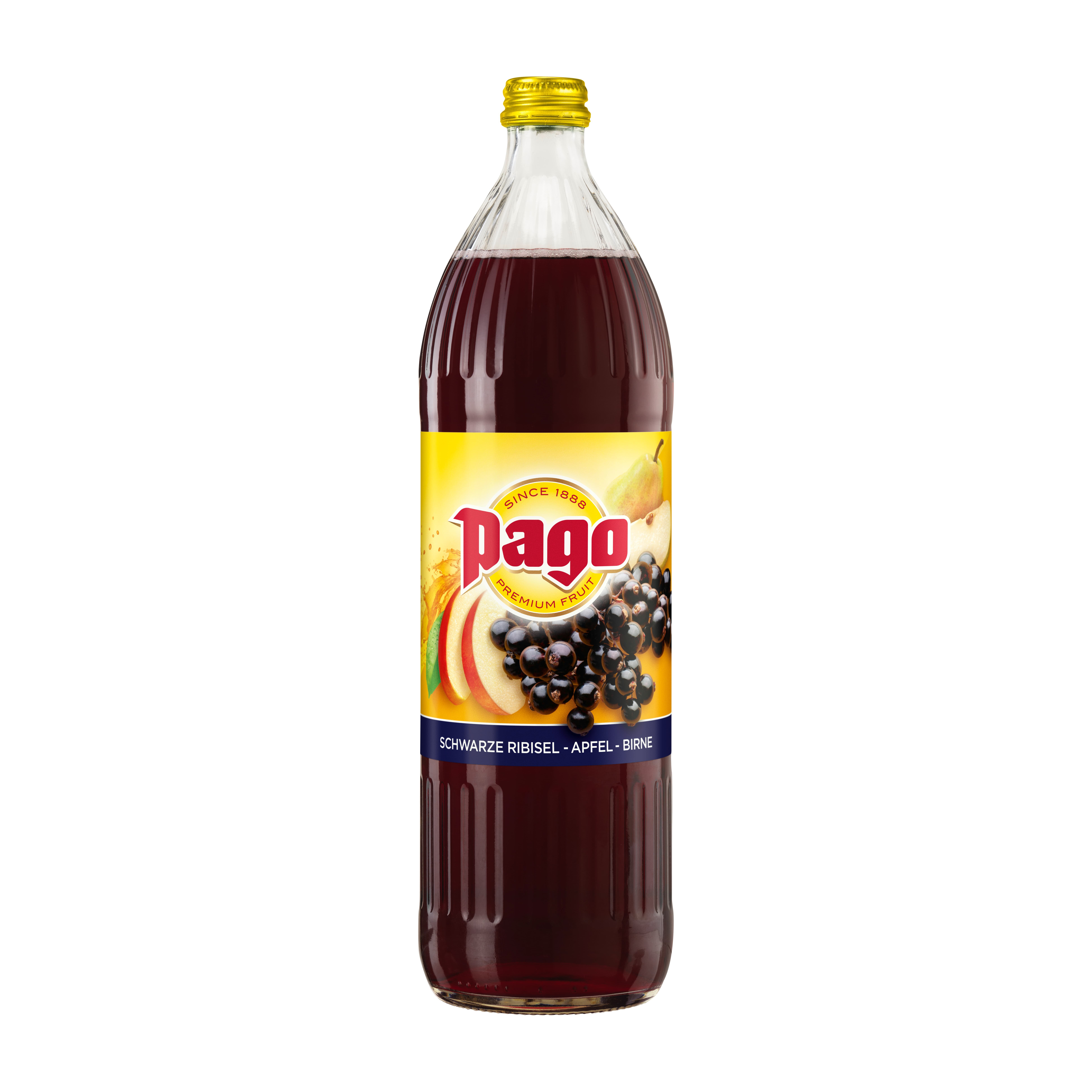 Pago Schwarze Ribisel, Apfel und Birne