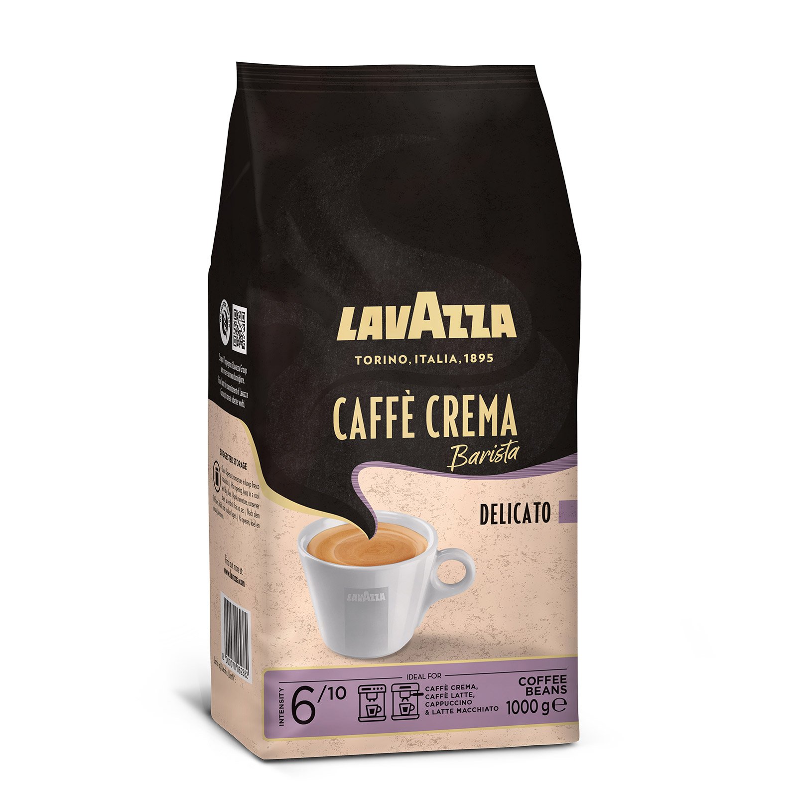 Lavazza Barista Caffè Crema Delicato - ganze Bohne