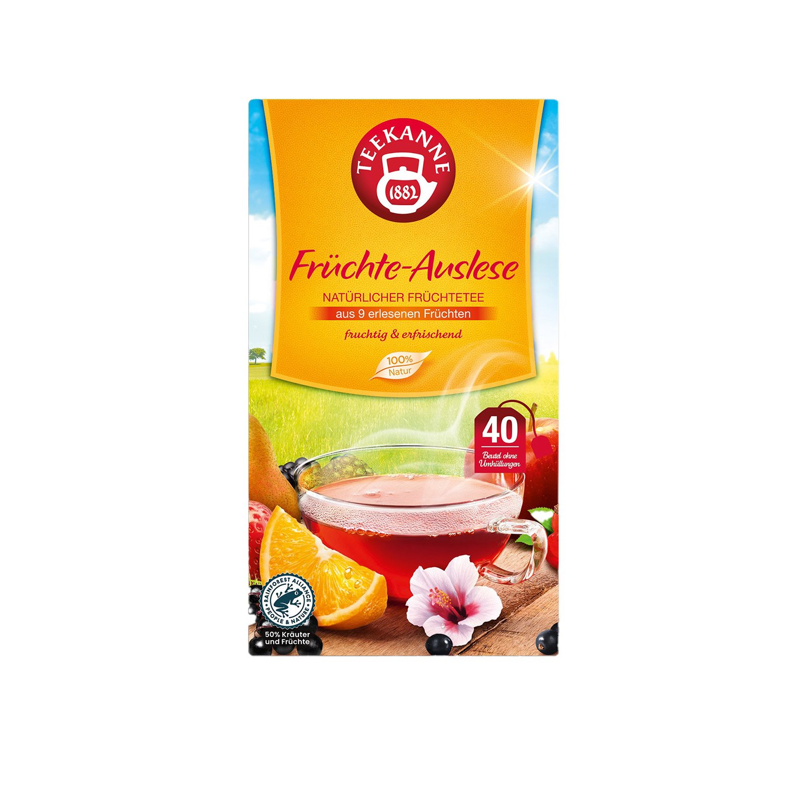 Teekanne Früchte Auslese
