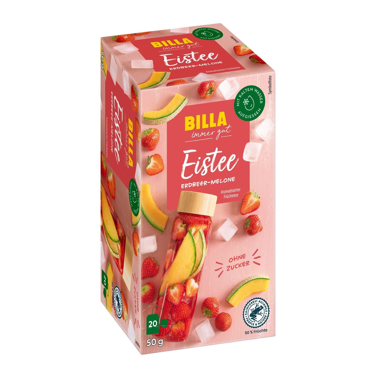 BILLA Eistee Erdbeer-Melone