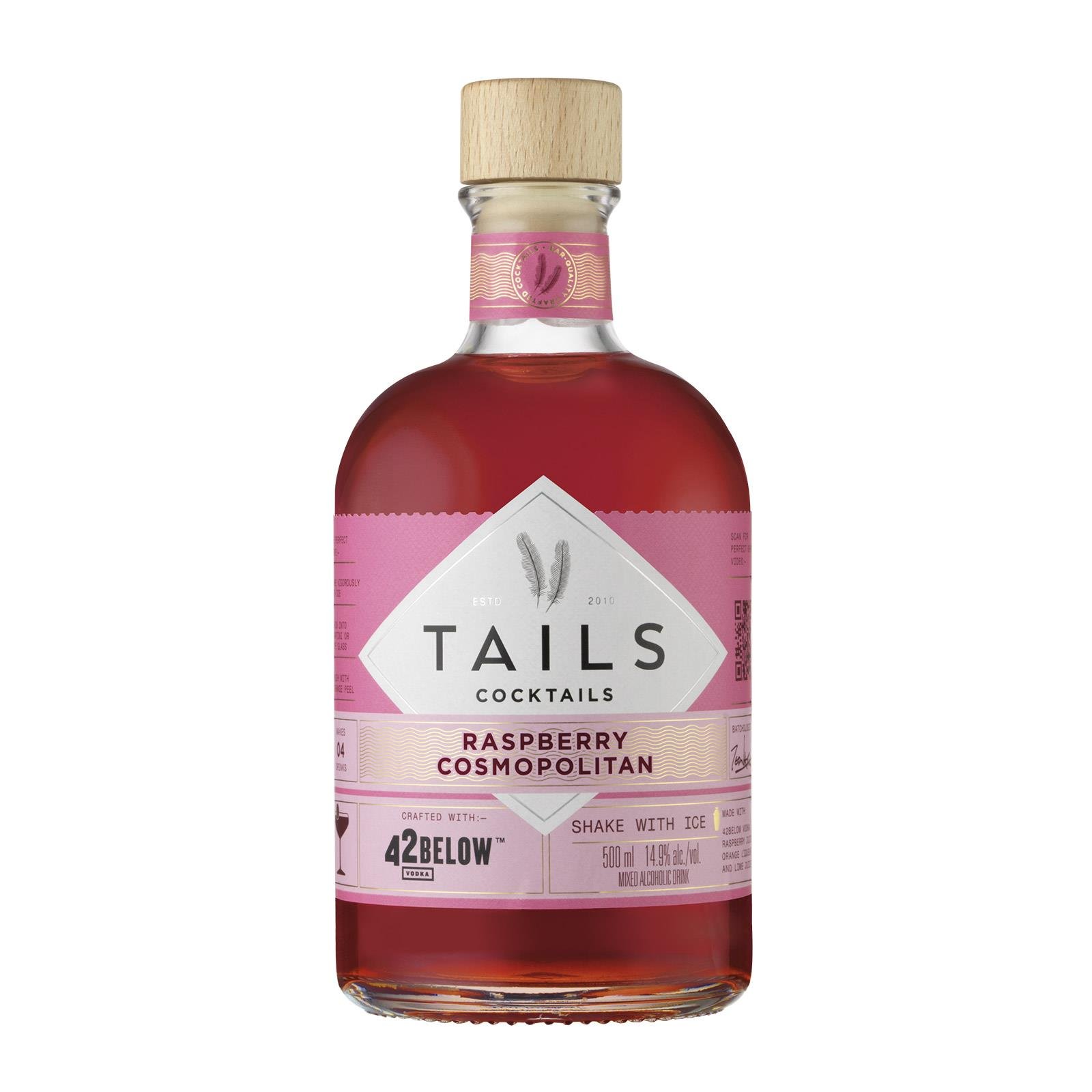 Tails Cocktails Raspberry Cosmopolitan