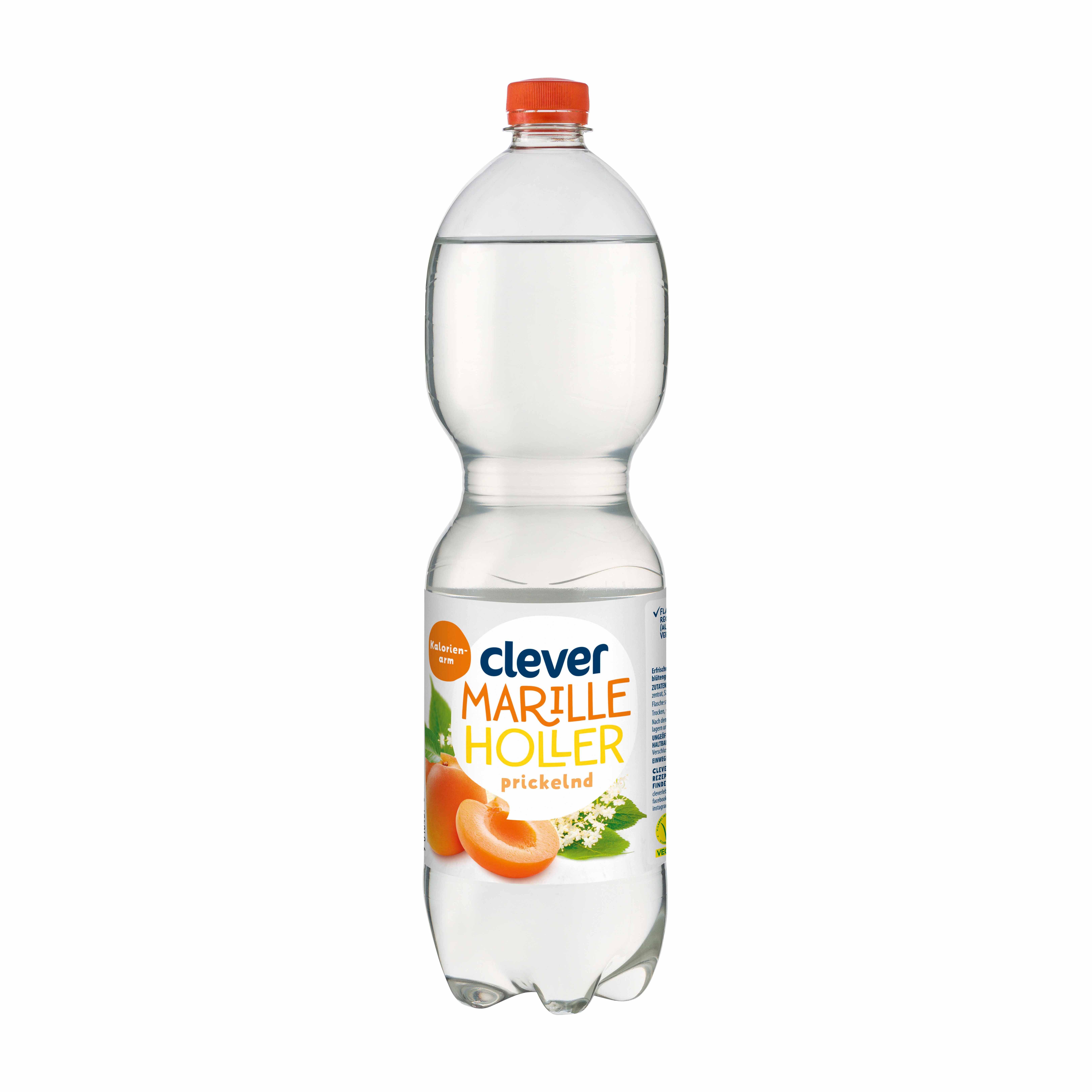 Clever Wasser Marille-Holler prickelnd