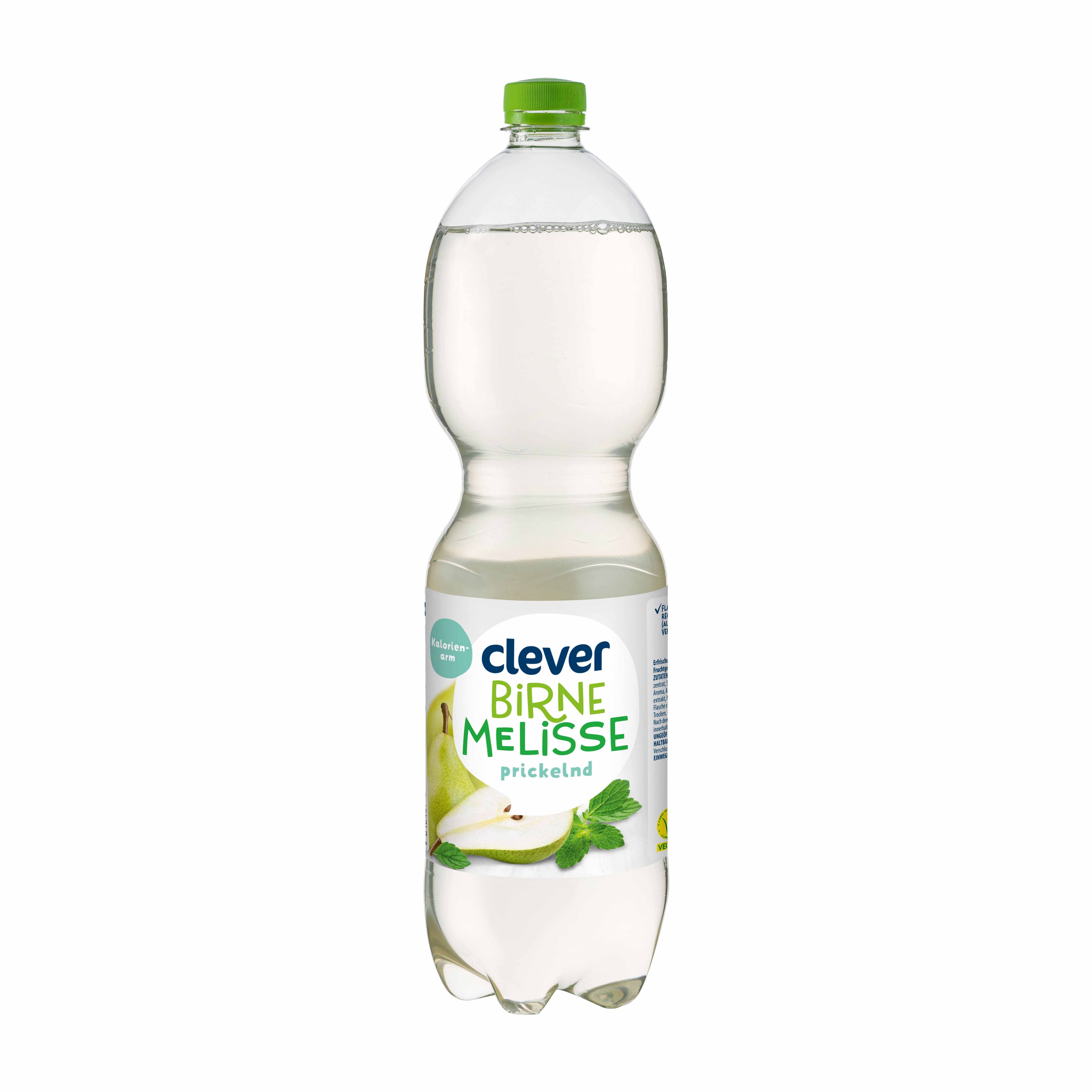 Clever Wasser Birne-Melisse prickelnd