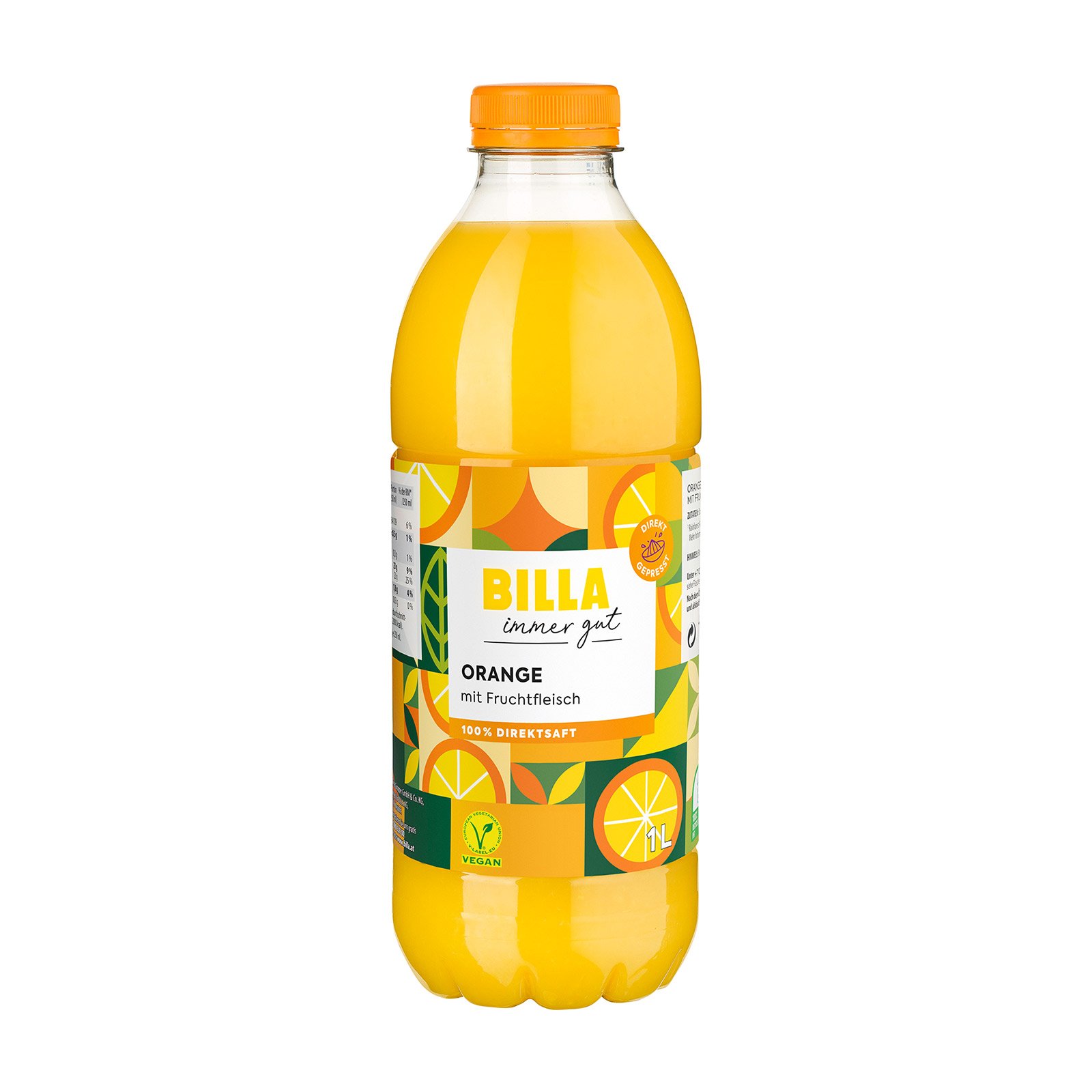 BILLA Direktsaft Orange mit Fruchtfleisch