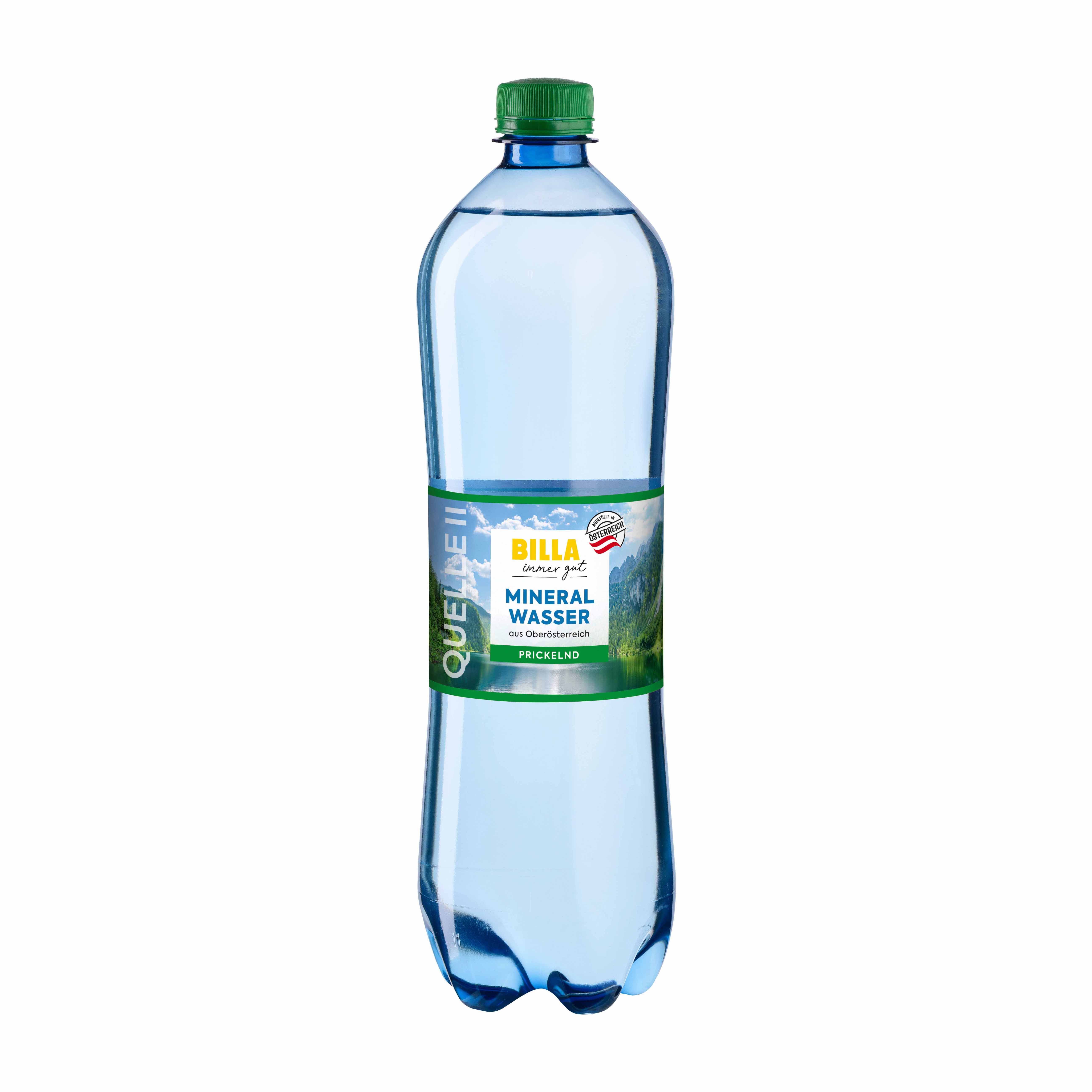 BILLA Mineralwasser prickelnd