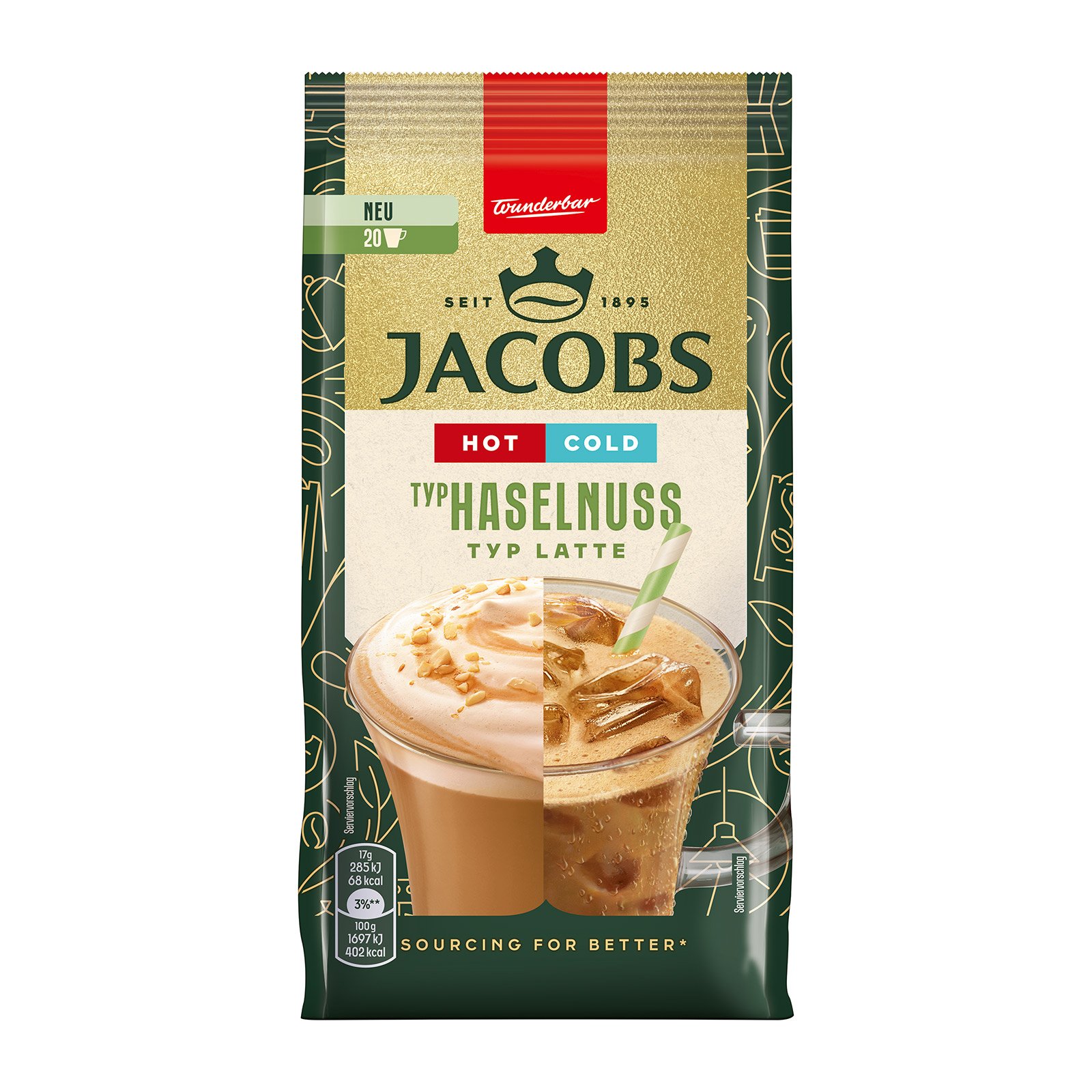 Jacobs Mixes Typ Latte Haselnuss