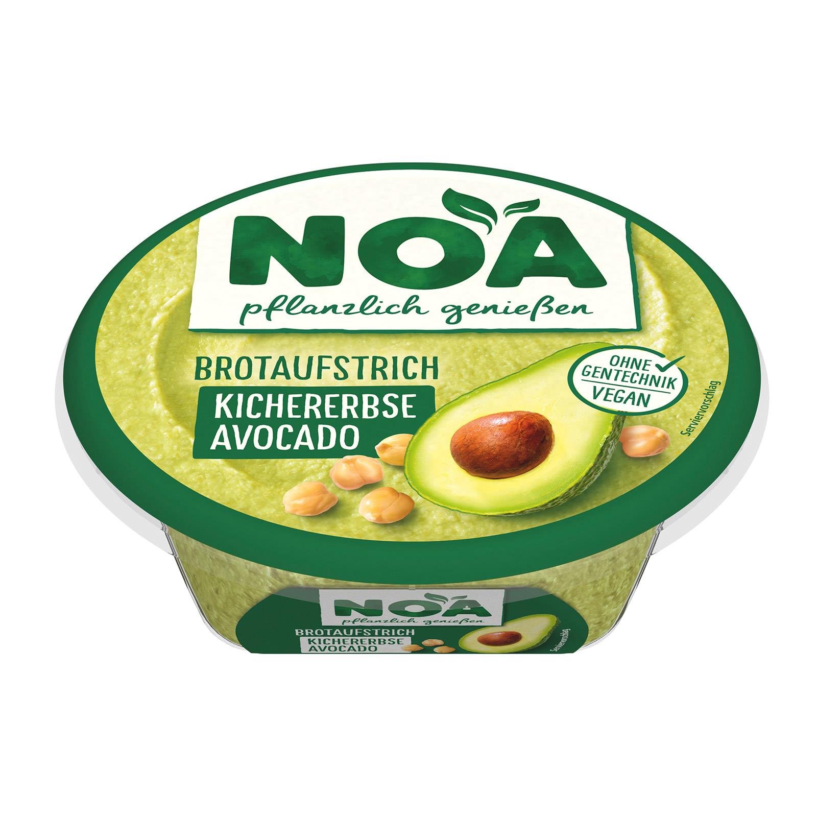 Noa Kichererbse Avocado Brotaufstrich