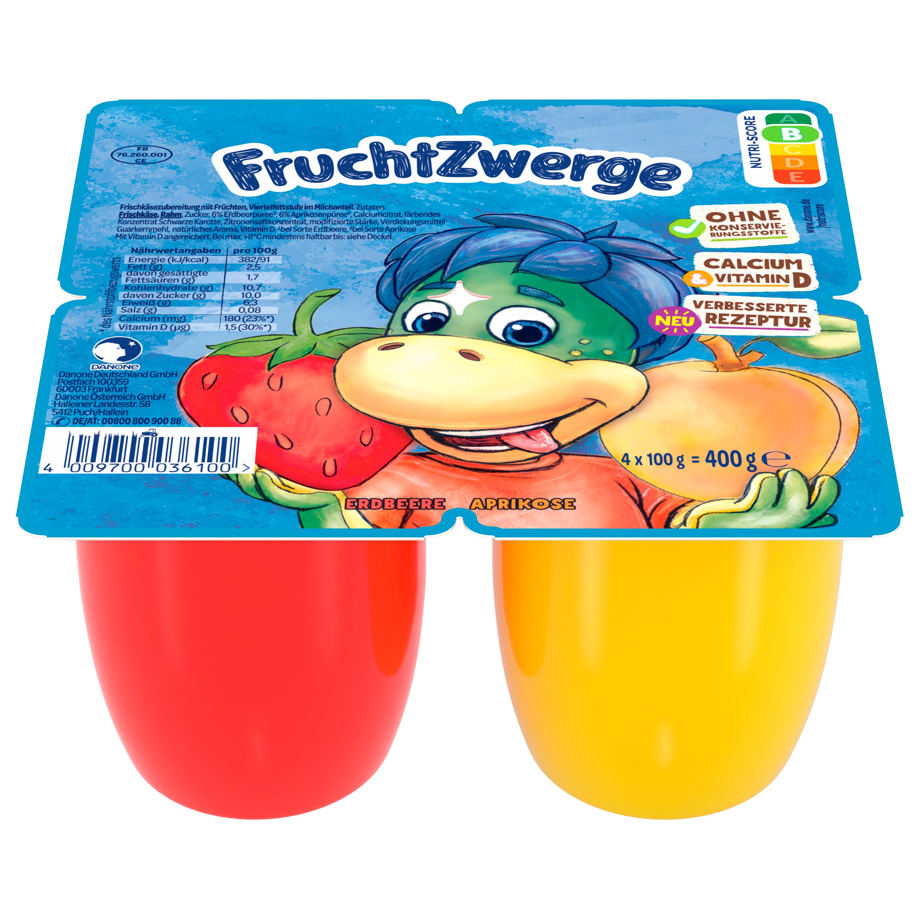 Danone Fruchtzwerge Maxi Erdbeere Marille