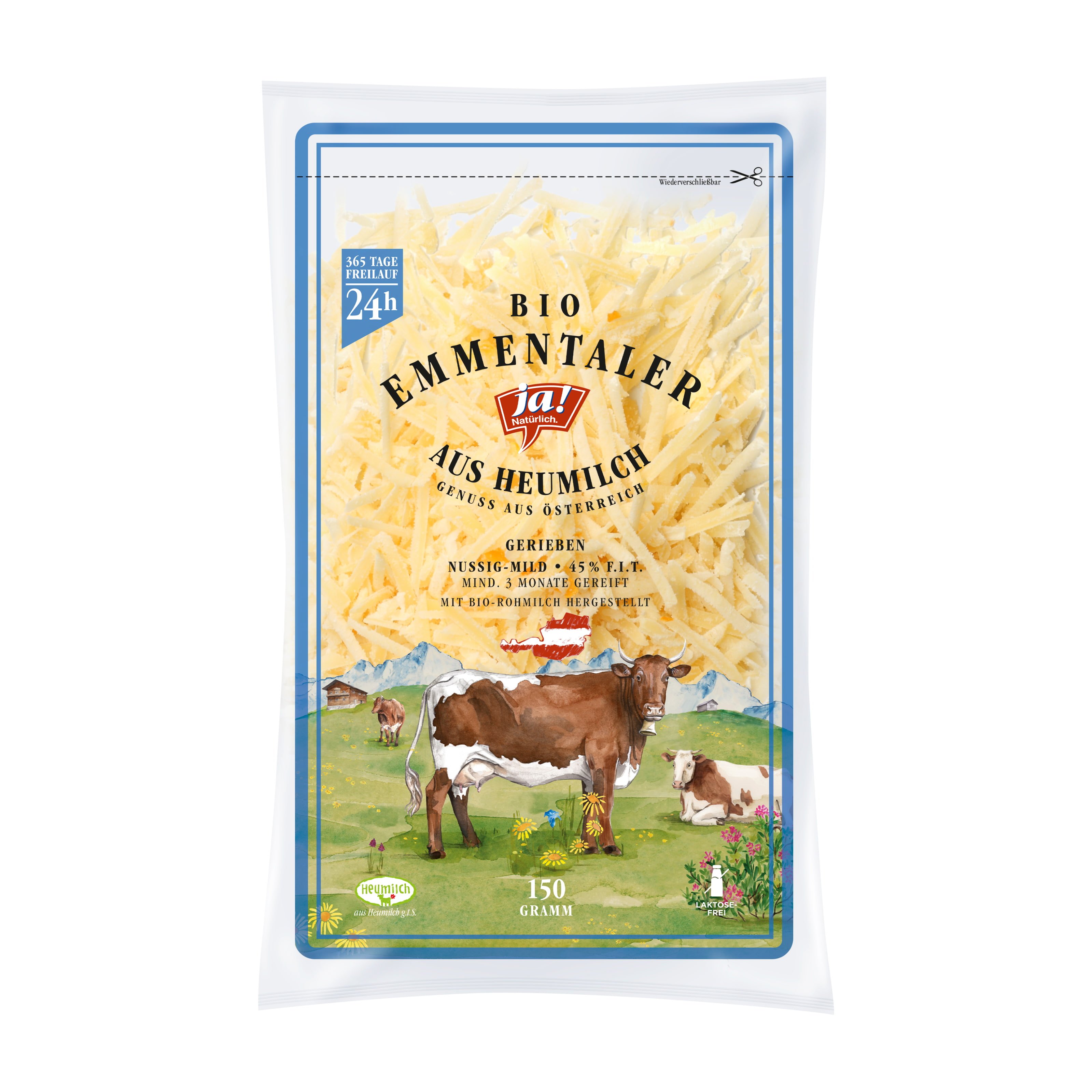 Ja! Natürlich Emmentaler gerieben