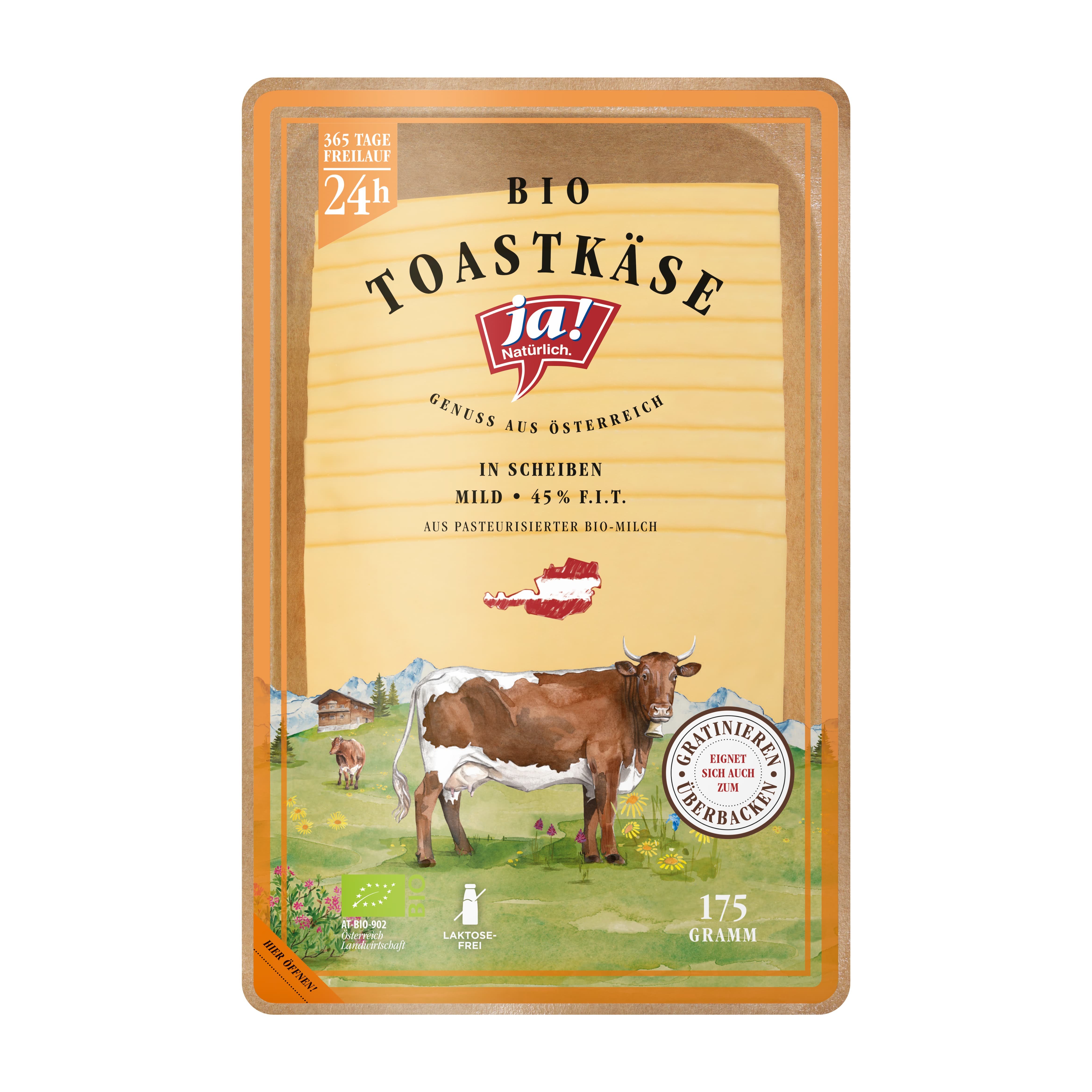 Ja! Natürlich Toastkäse Scheiben