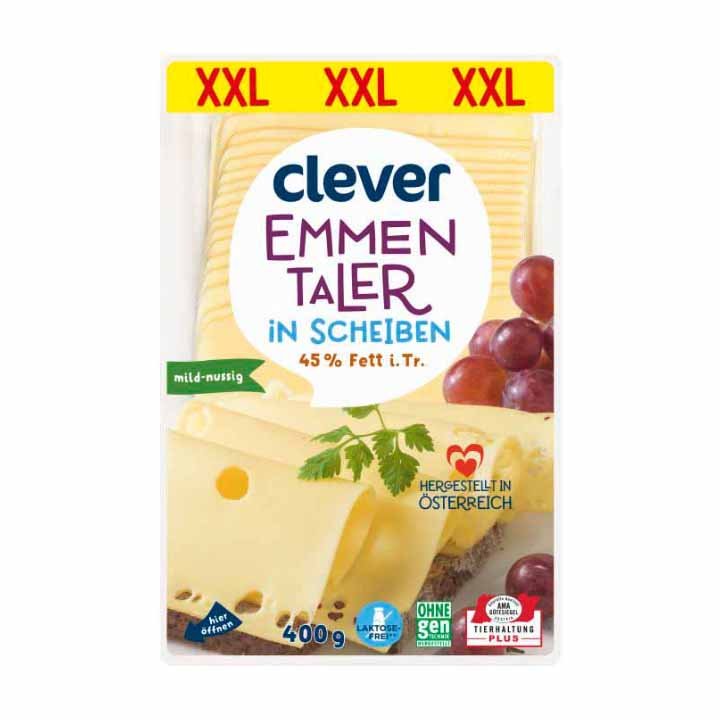 Clever Emmentaler Scheiben