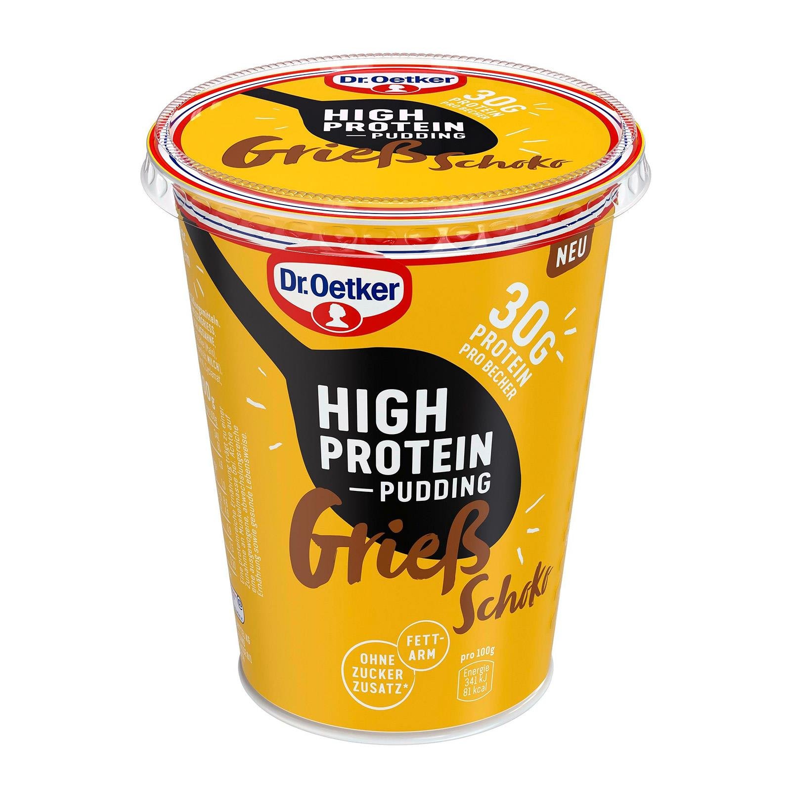 Dr. Oetker High Protein Pudding Grieß Schoko