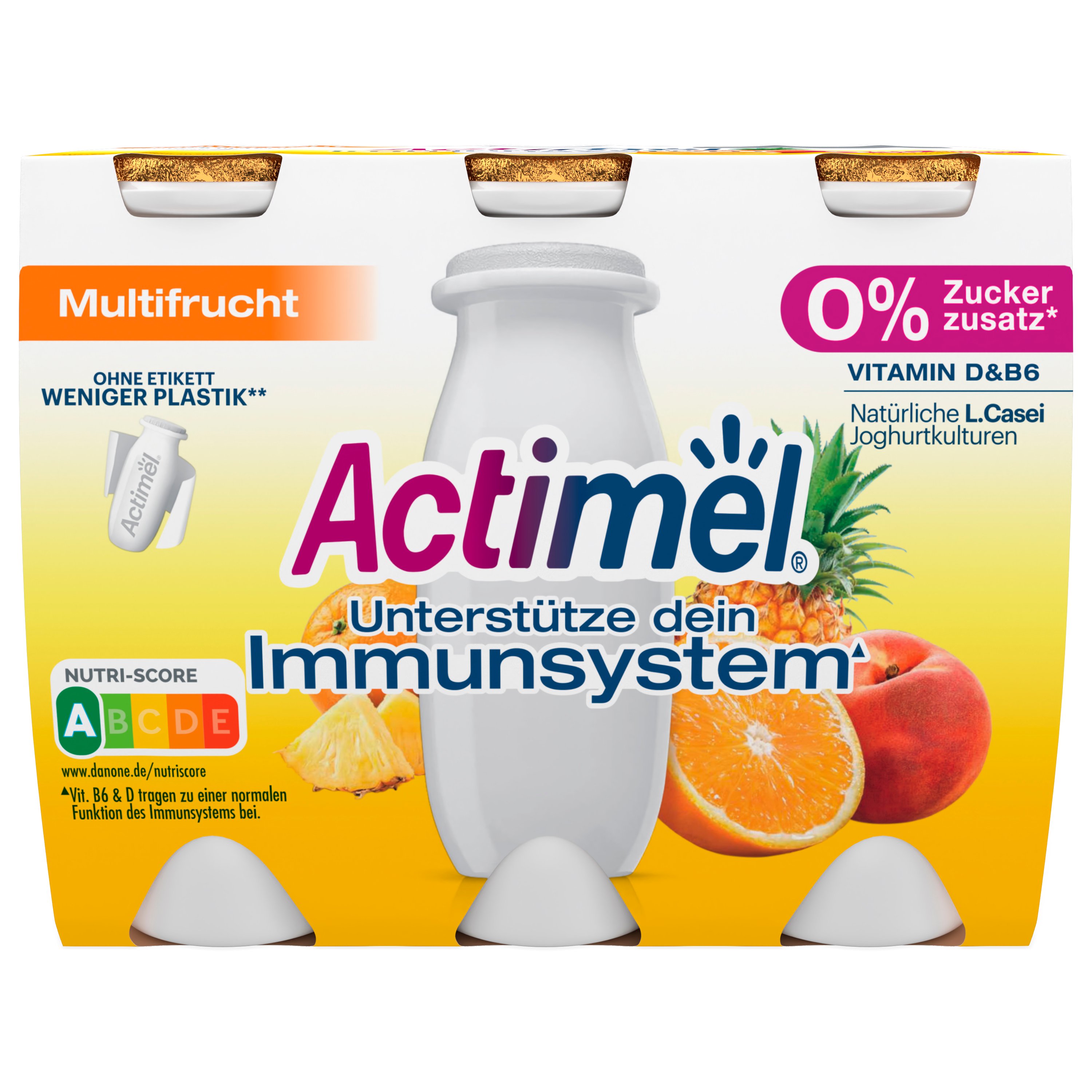 Danone Actimel Tropical 0% Zuckerzusatz
