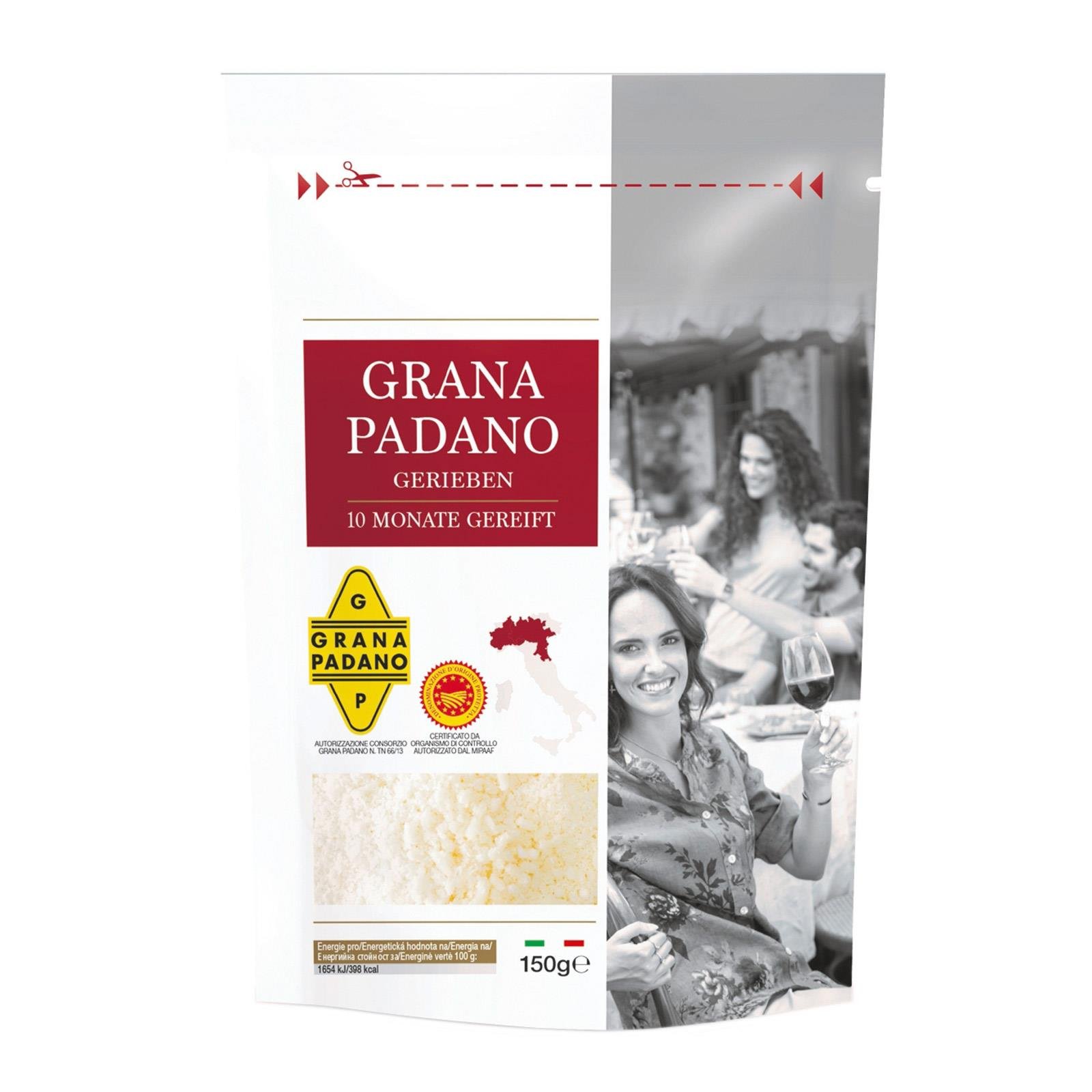 Grana Padano Gerieben