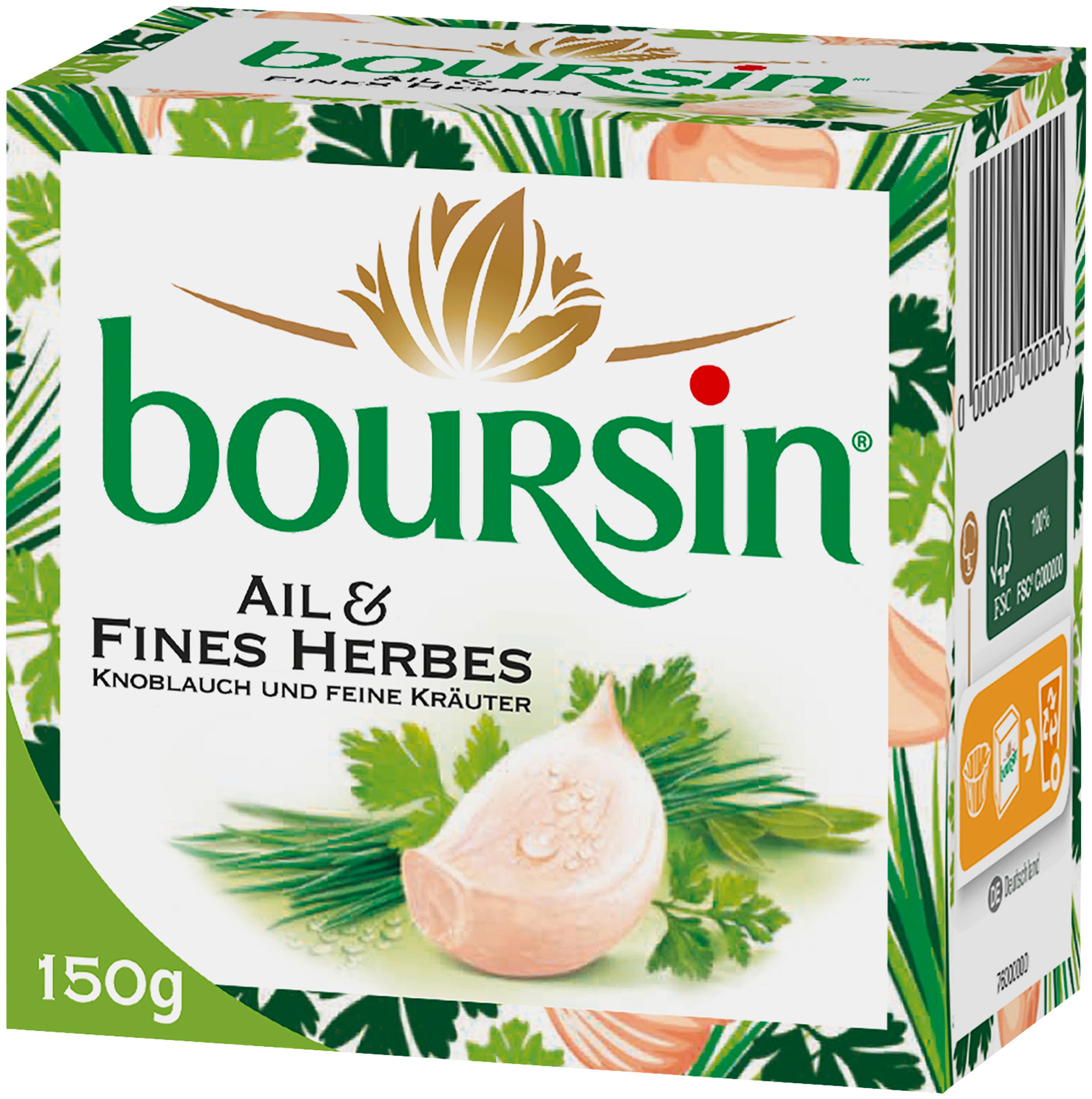 Boursin Kräuter mit Knoblauch
