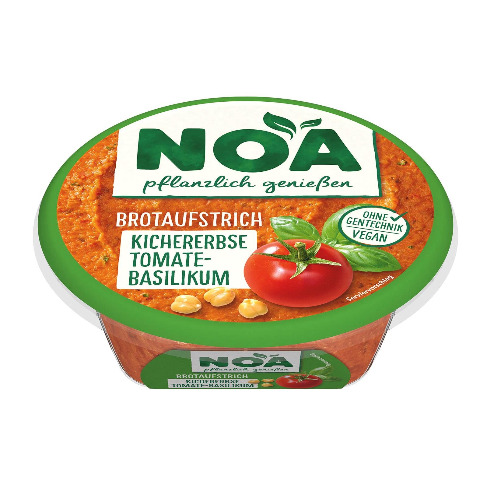 Noa Kichererbse Tomate-Basilikum Brotaufstrich