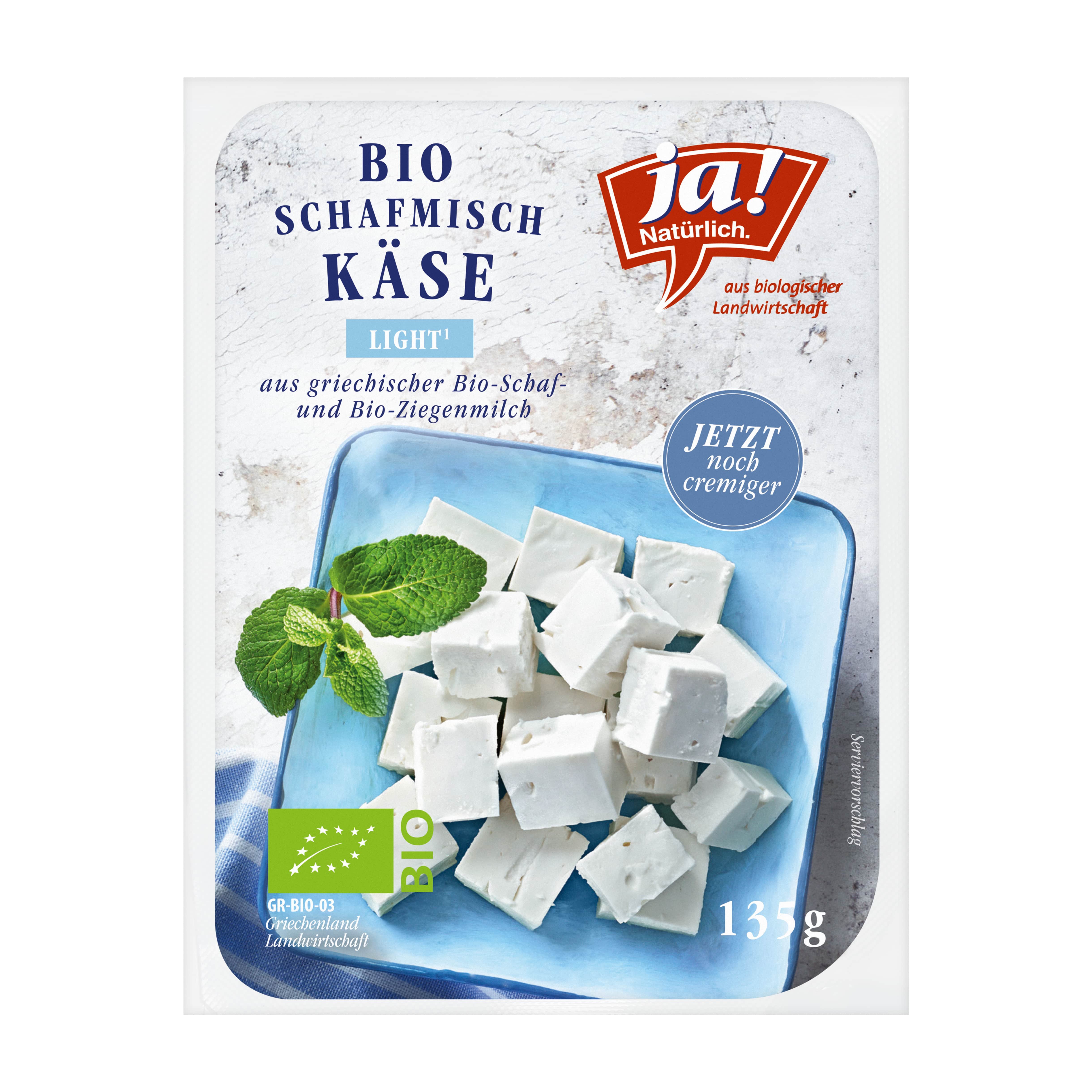 Ja! Natürlich Schafmischkäse light