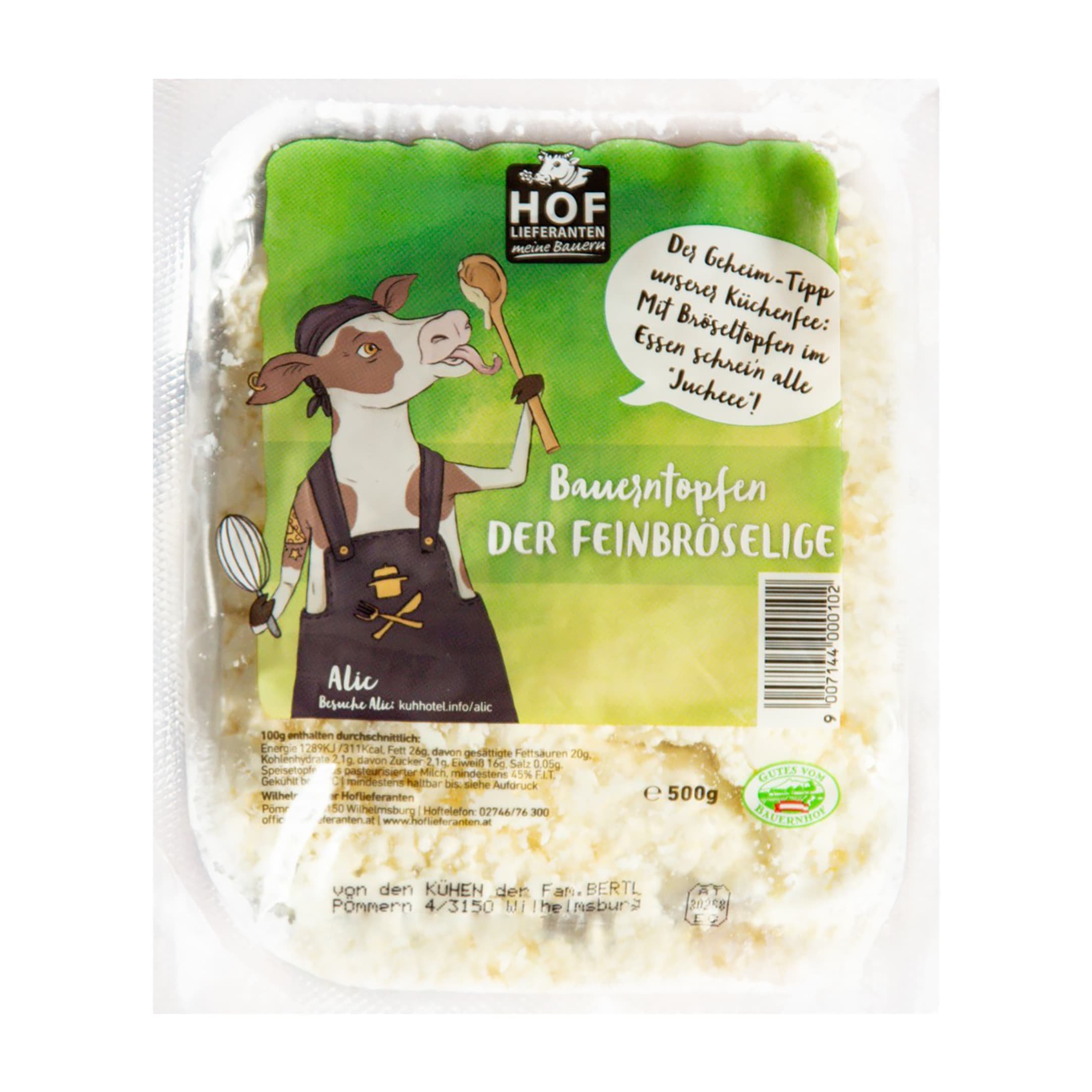 Hoflieferanten Bauerntopfen der Feinbröselige