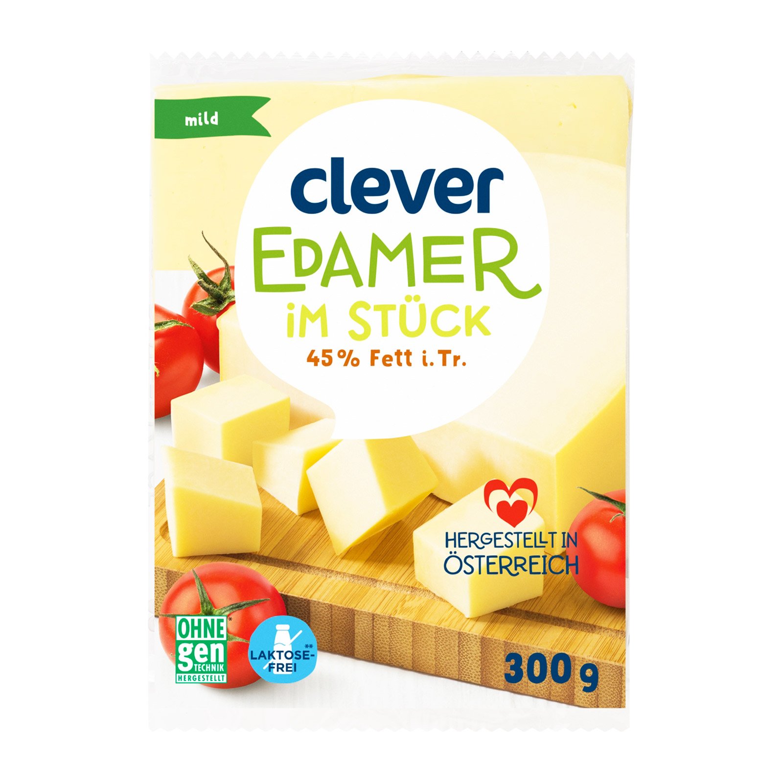 Clever Edamer im Stück