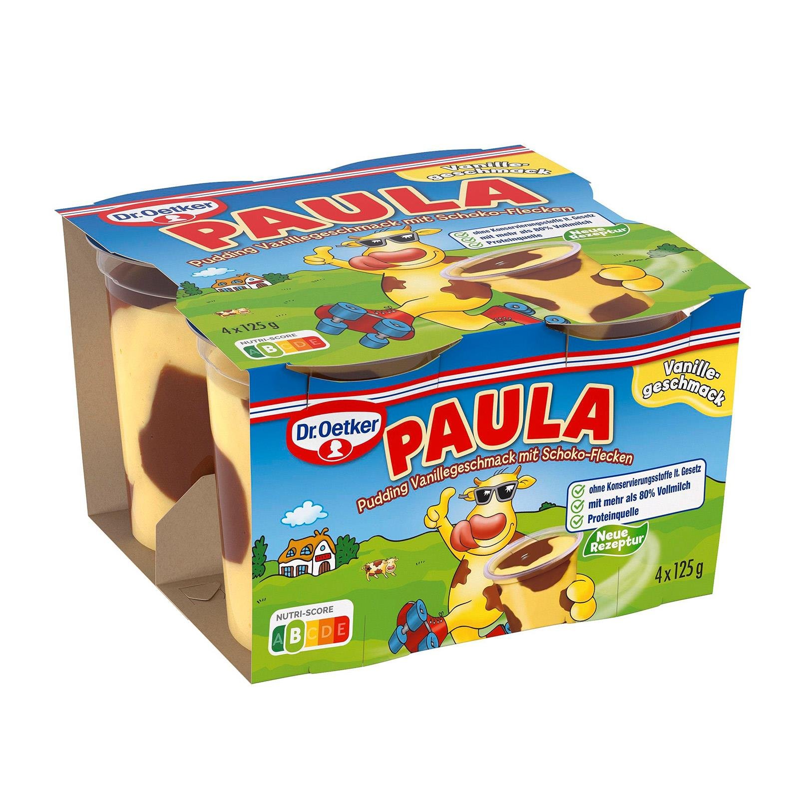 Dr. Oetker Paula Vanille Pudding mit Schokoflecken