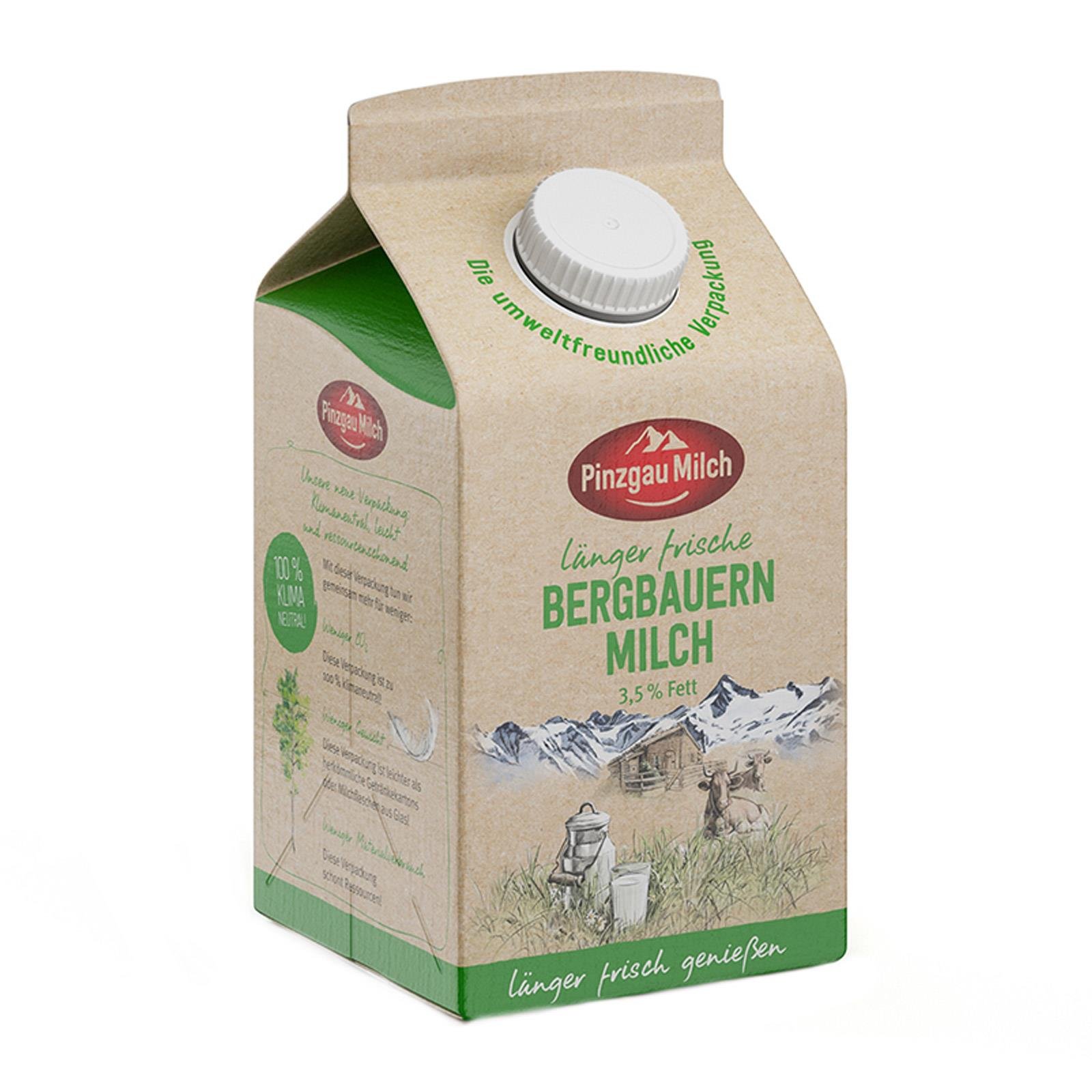 Pinzgau Milch Bergbauern Vollmilch Länger Frisch 3,5% Fett 0,5l