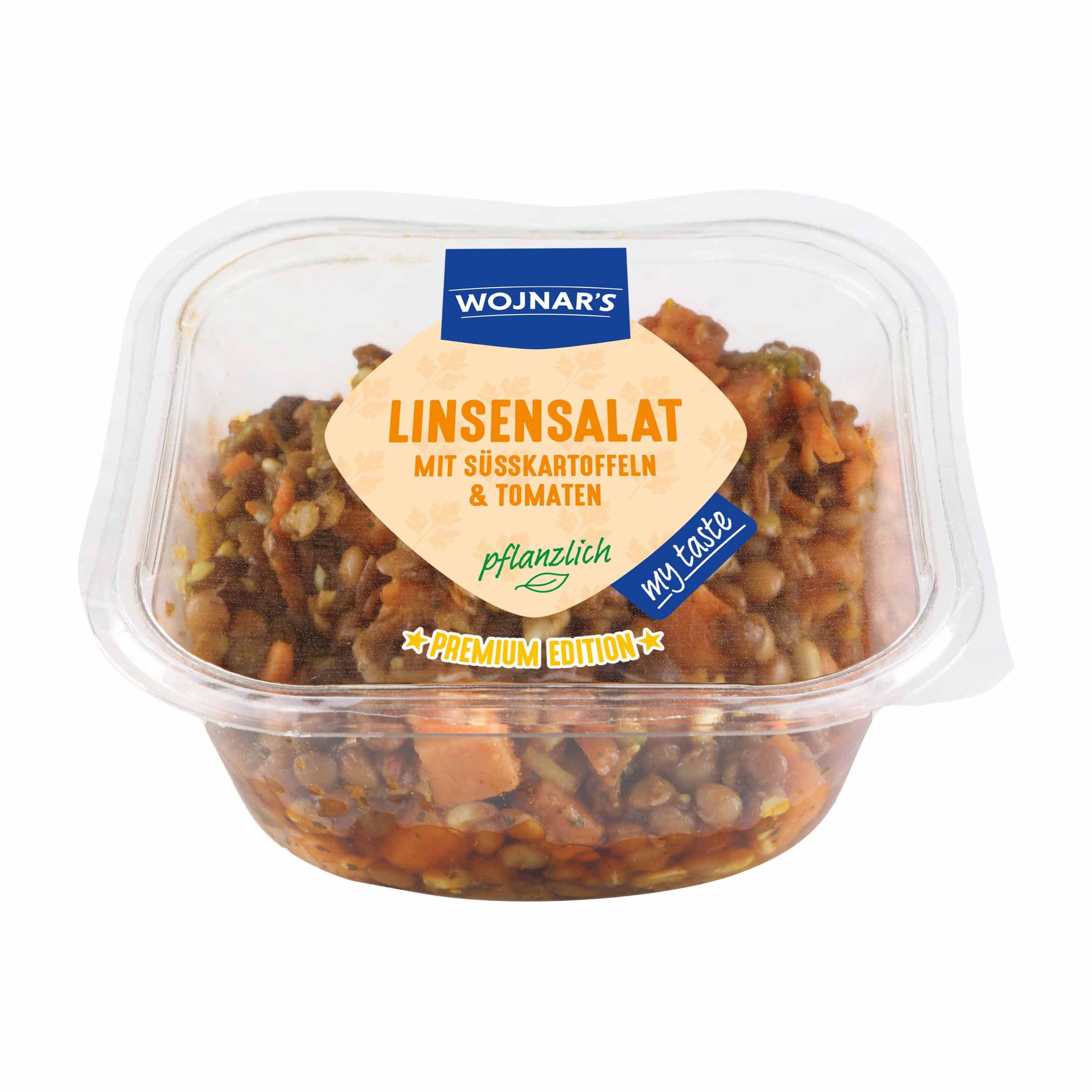 Wojnar Linsensalat mit Süßkartoffeln & Tomaten