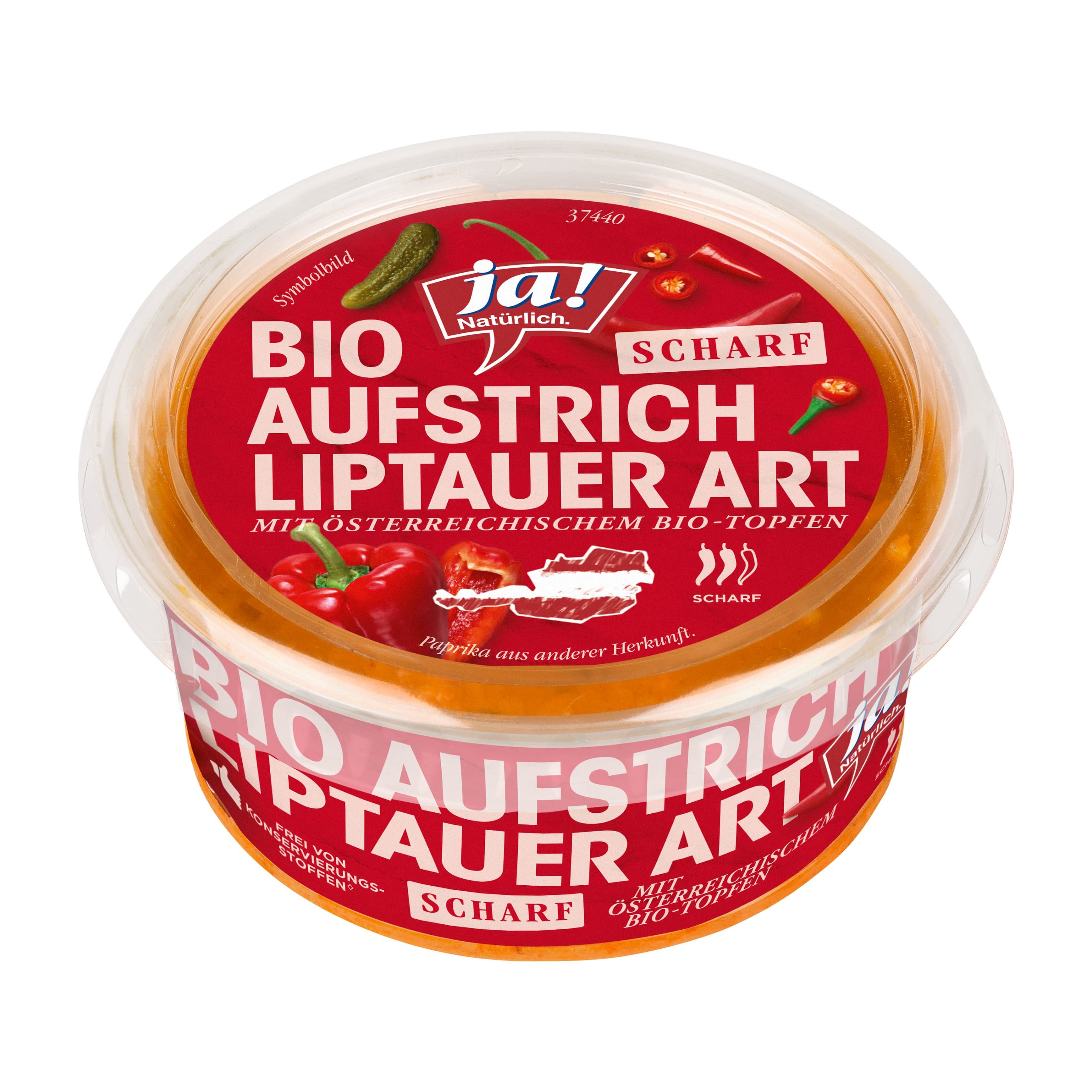 Ja! Natürlich Liptauer scharf