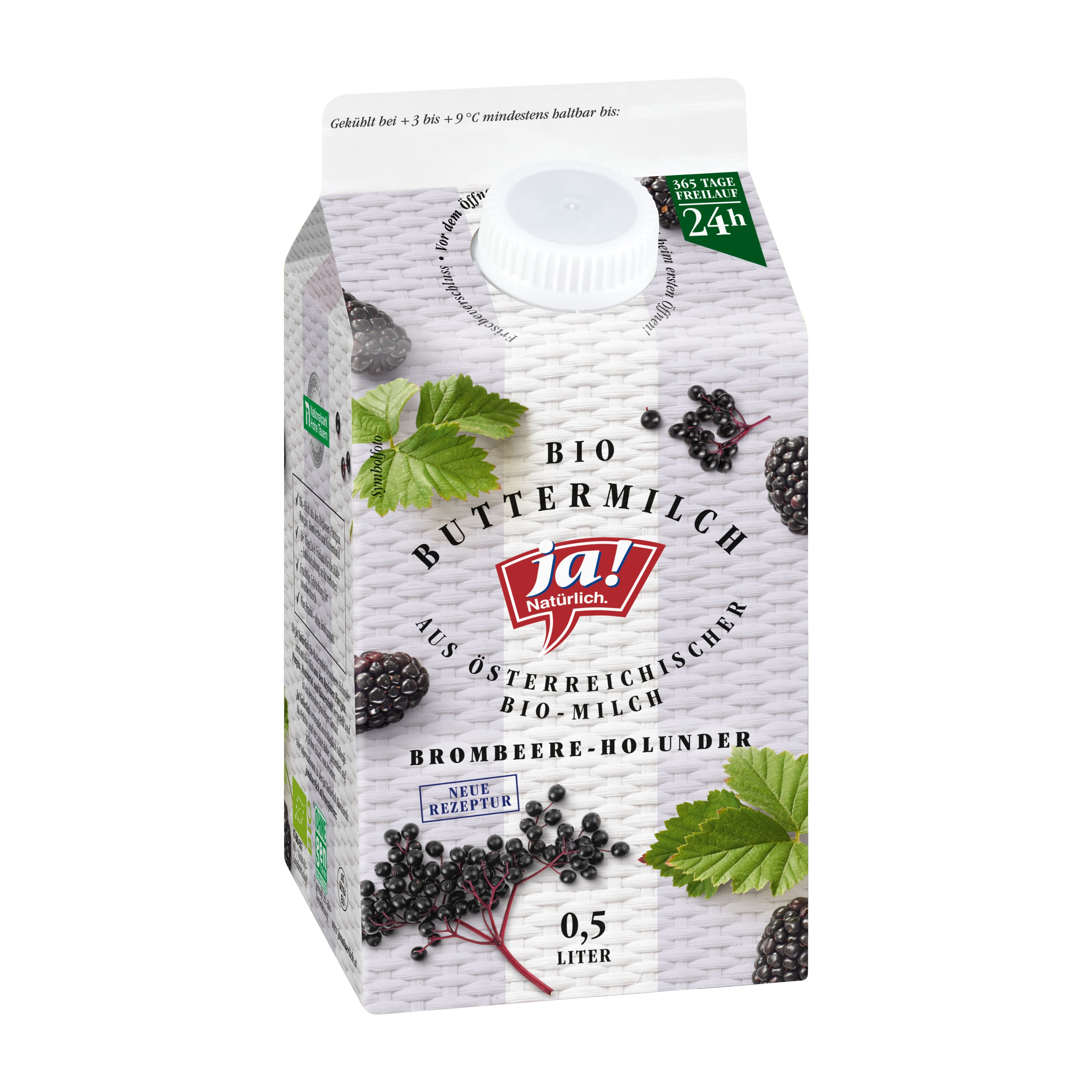 Ja! Natürlich Bio Buttermilch Brombeere-Holunder