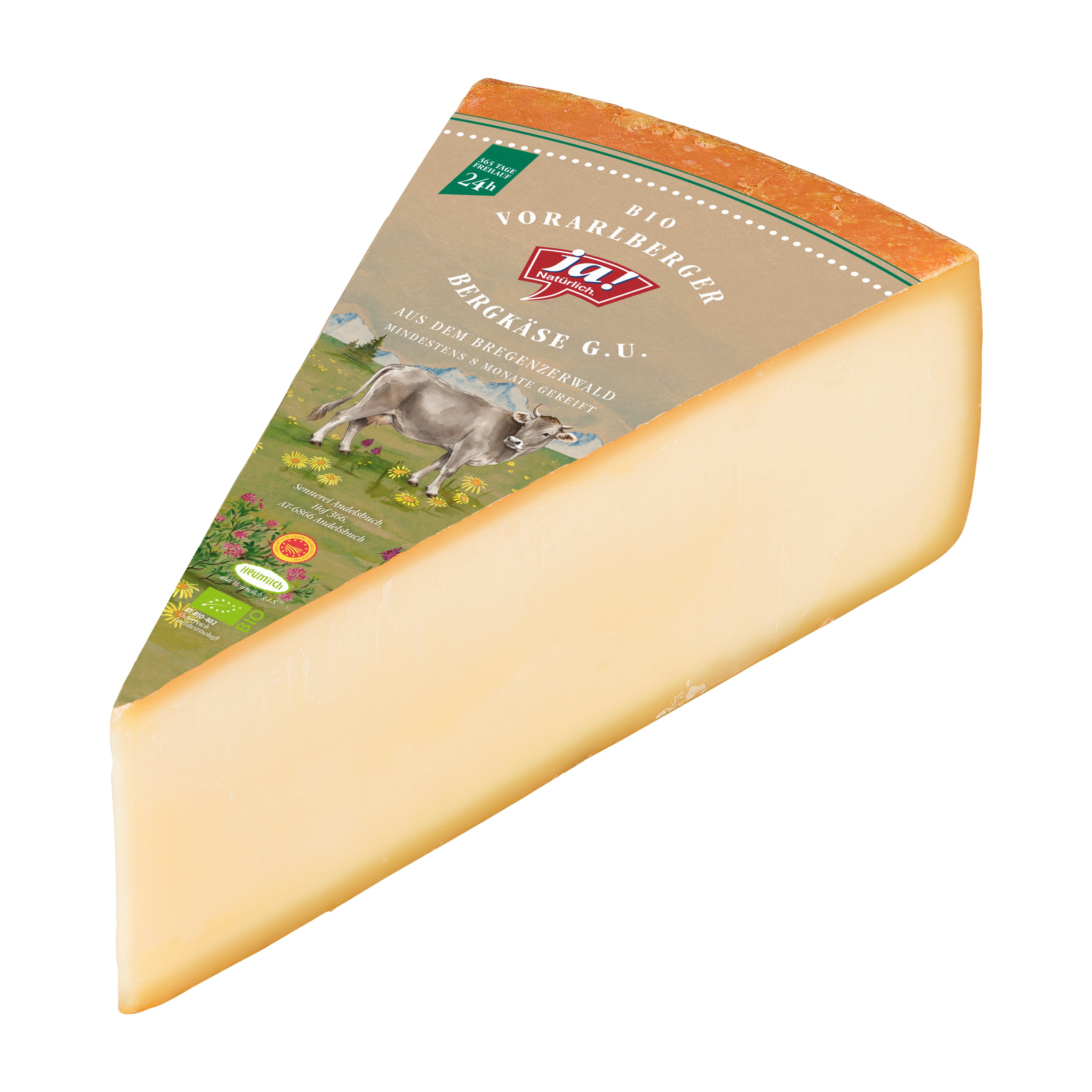 Ja! Natürlich Vorarlberger Bio Bergkäse