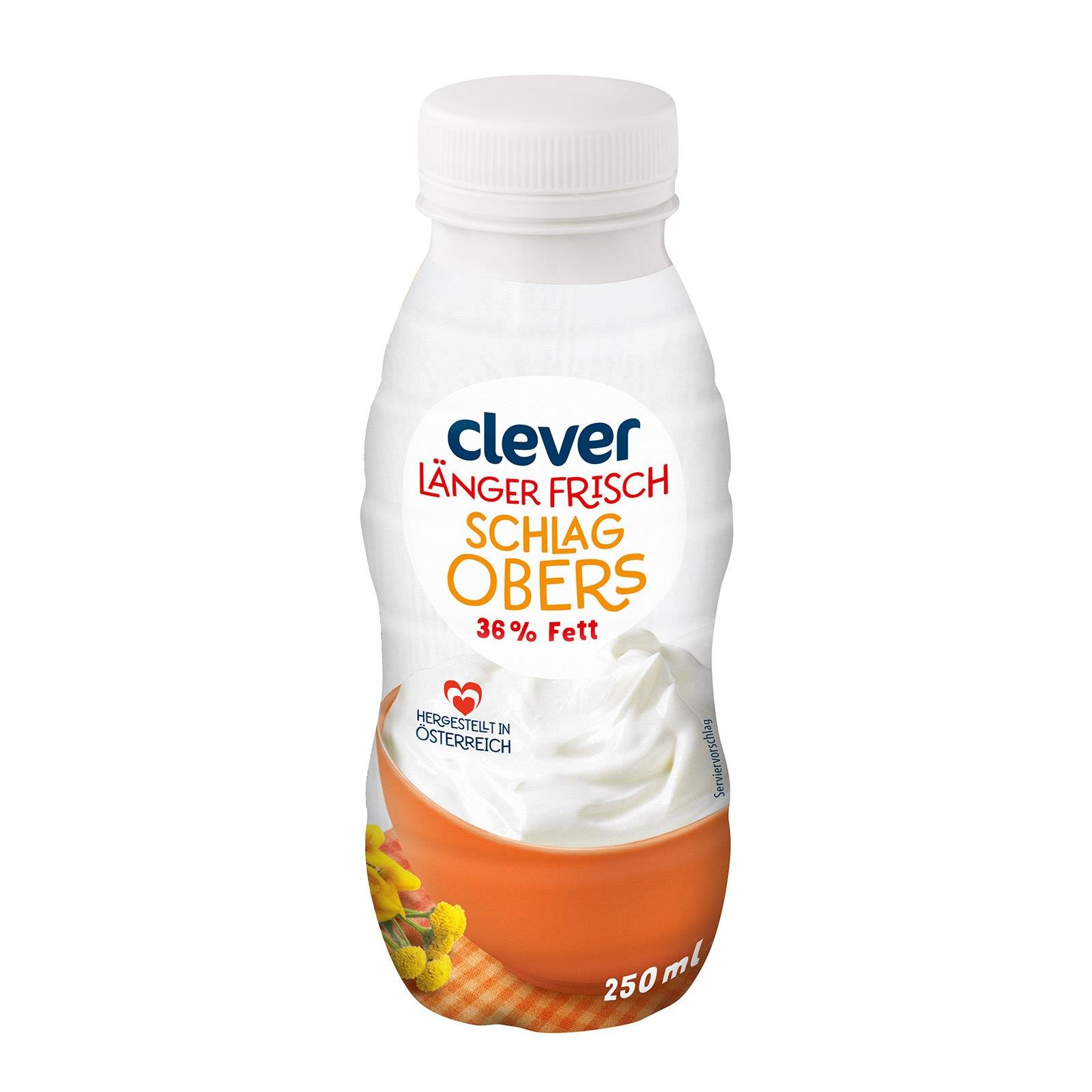 Clever Schlagobers 36% länger frisch